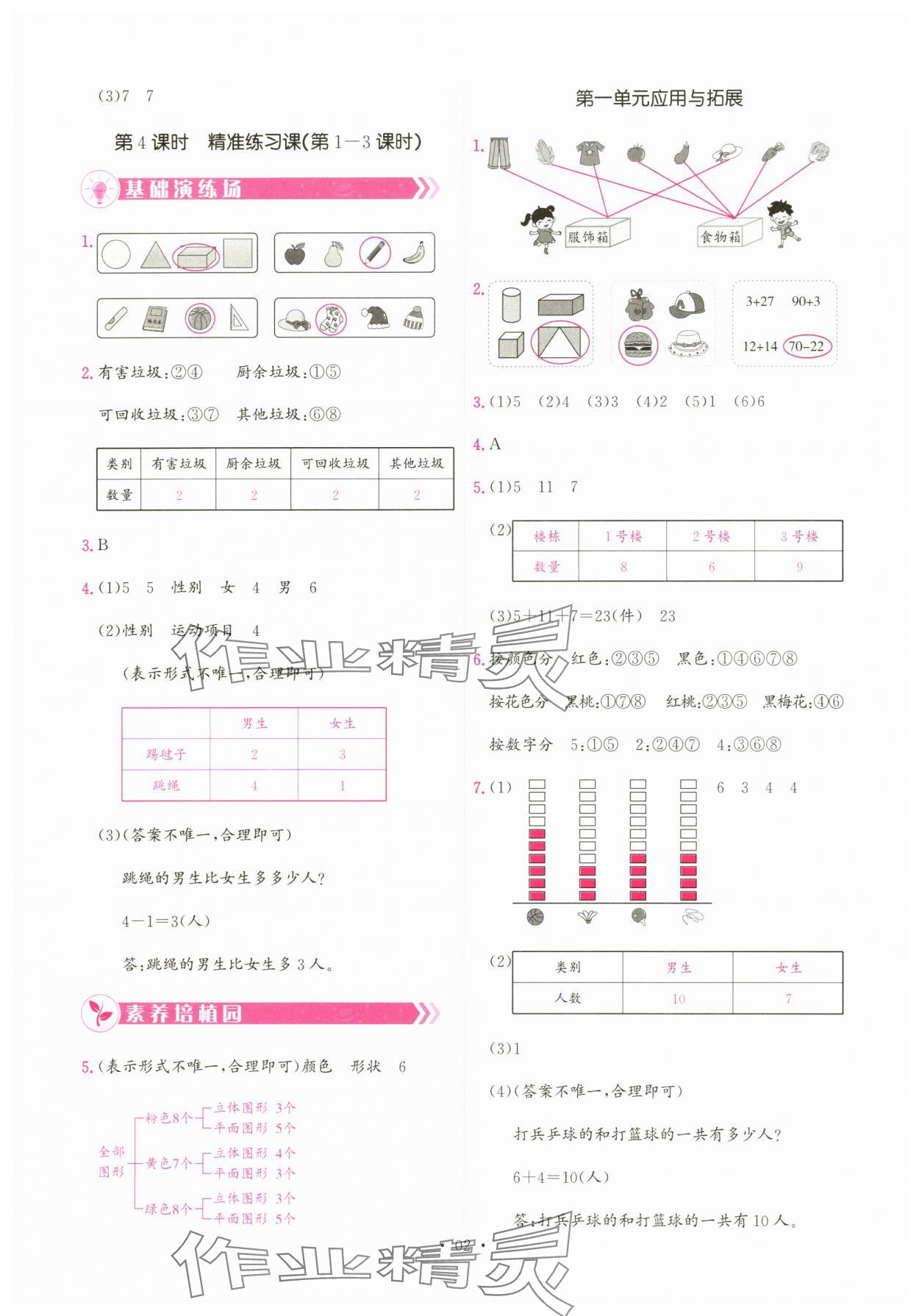 2025年趣味数学二年级数学上册人教版 参考答案第2页