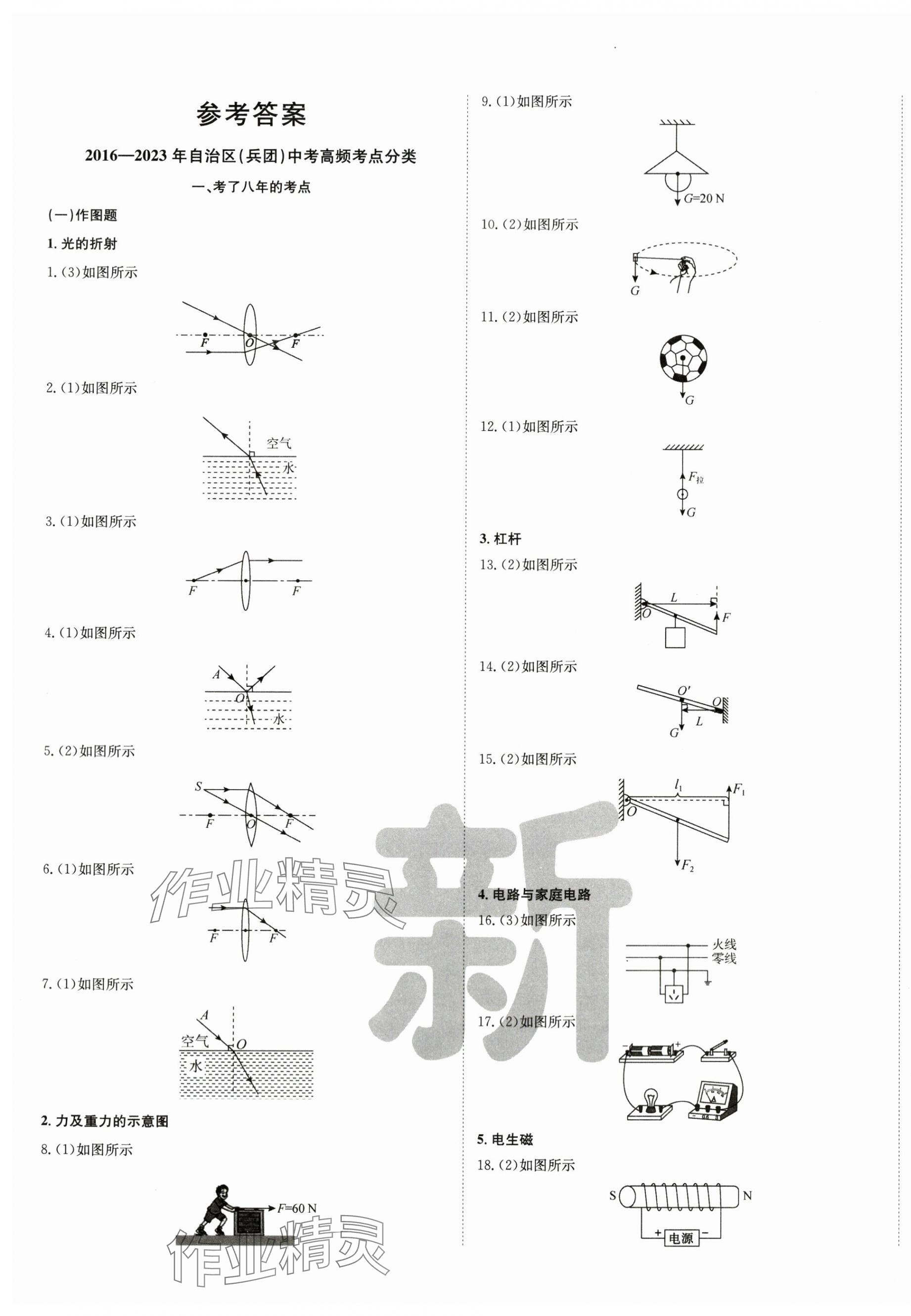 2024年新疆中考真題卷物理 第1頁