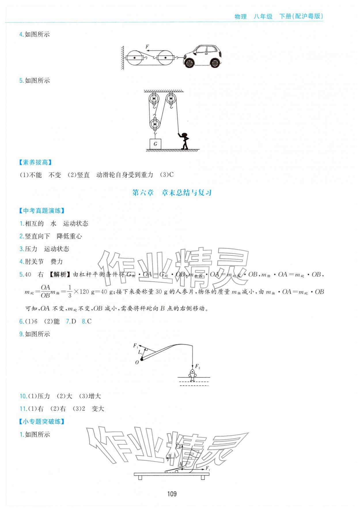 2026年新编基础训练黄山书社八年级物理下册沪粤版&nbsp;第5页