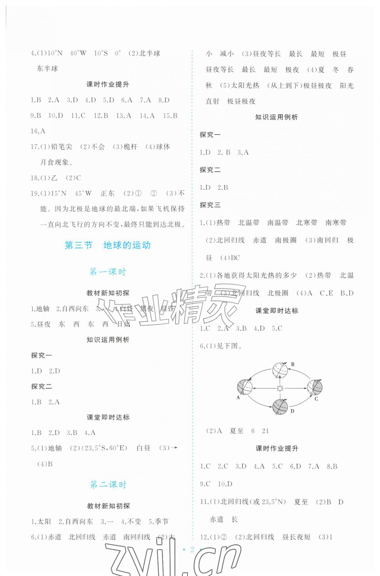 2026年同步练习册山东人民出版社六年级地理上册鲁教版五四制&nbsp;第2页