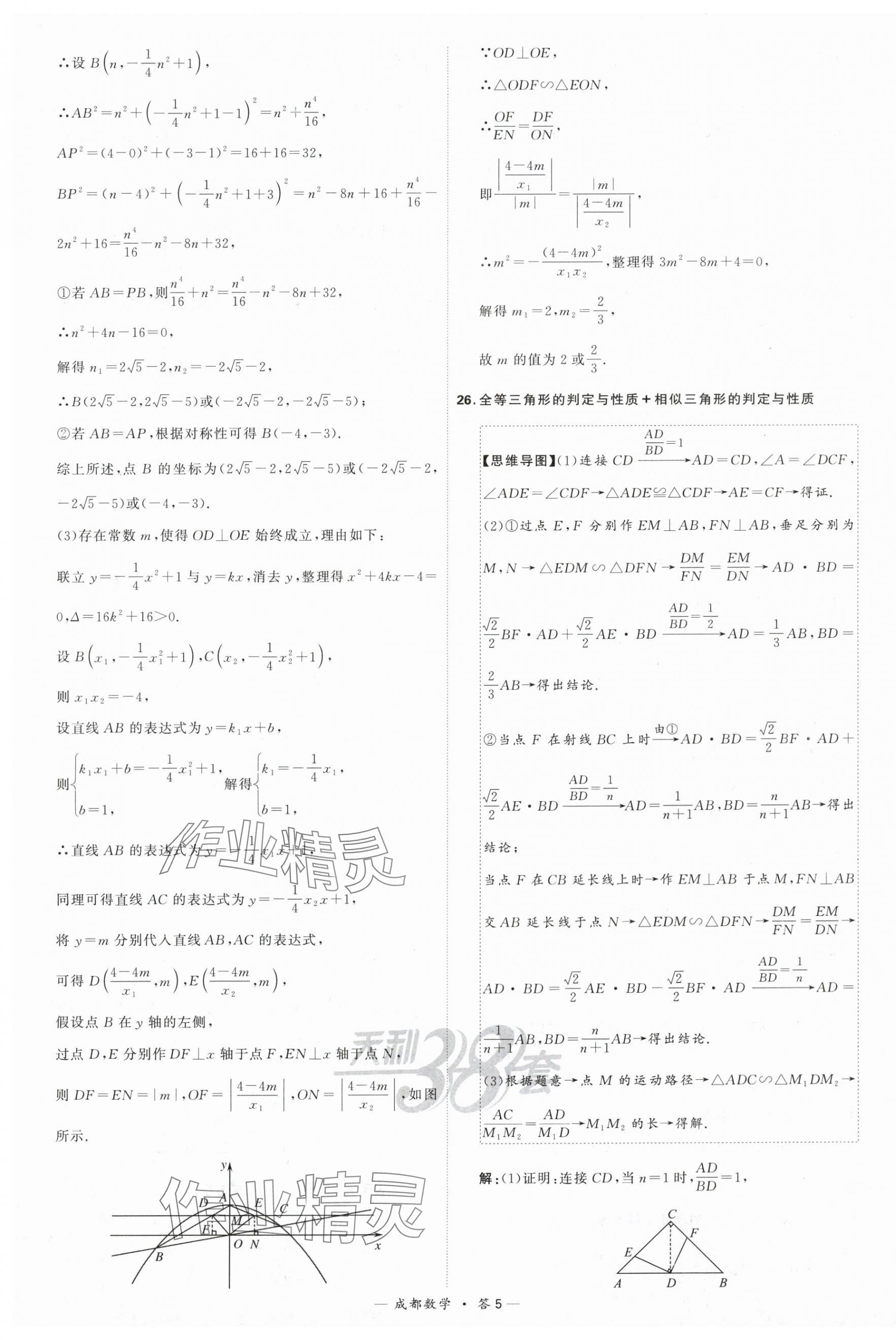 2024年天利38套中考试题精选数学成都专版 第5页