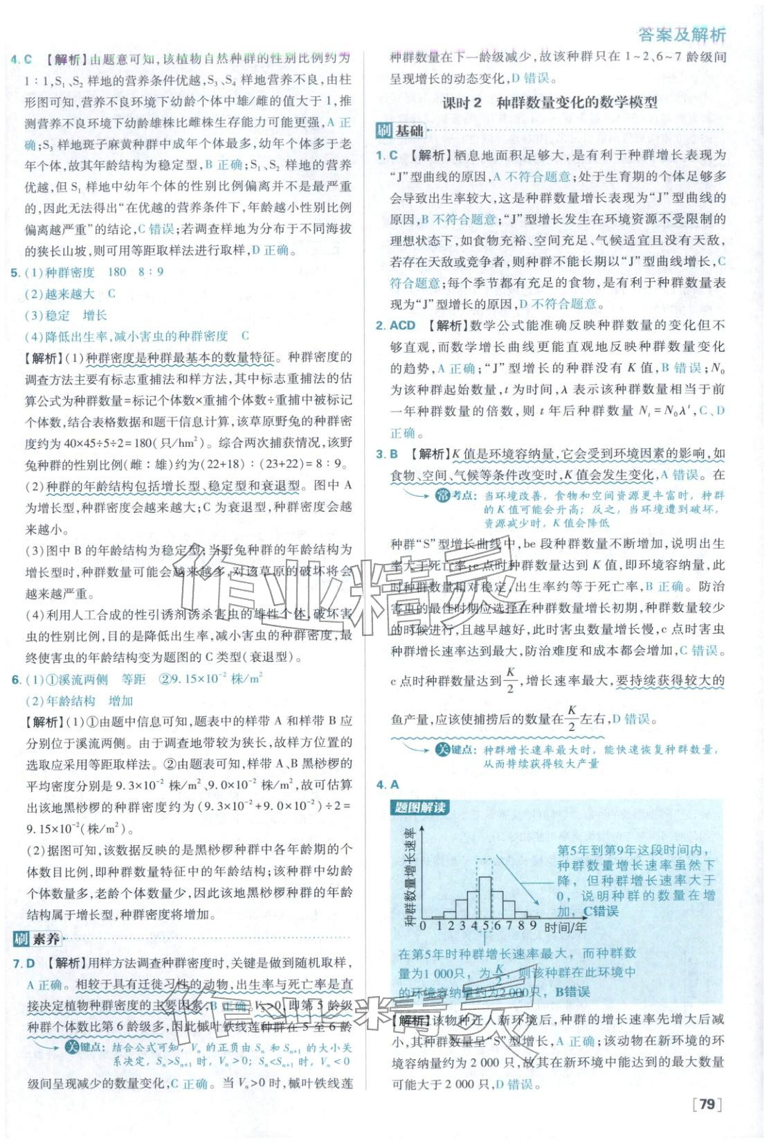 2025年高中必刷题高中生物选择性必修第二册苏教版&nbsp;第3页