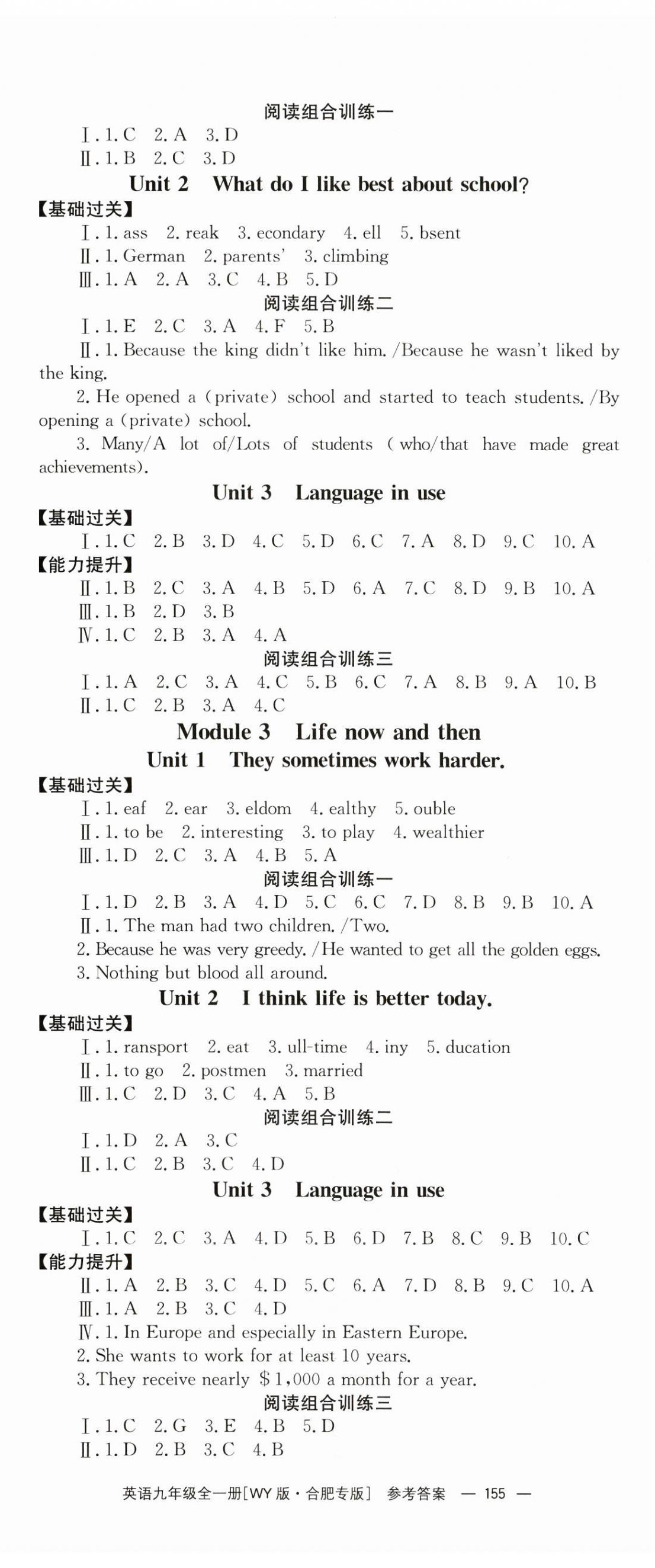 2024年全效學(xué)習(xí)同步學(xué)練測(cè)九年級(jí)英語(yǔ)全一冊(cè)外研版合肥專版 第11頁(yè)