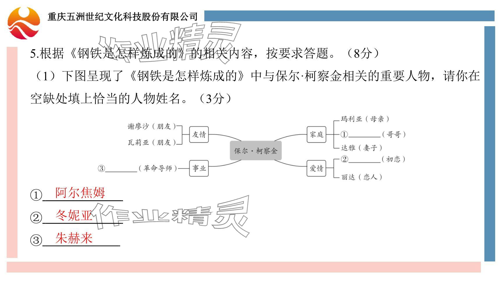 2024年學習指要綜合本九年級語文 參考答案第7頁