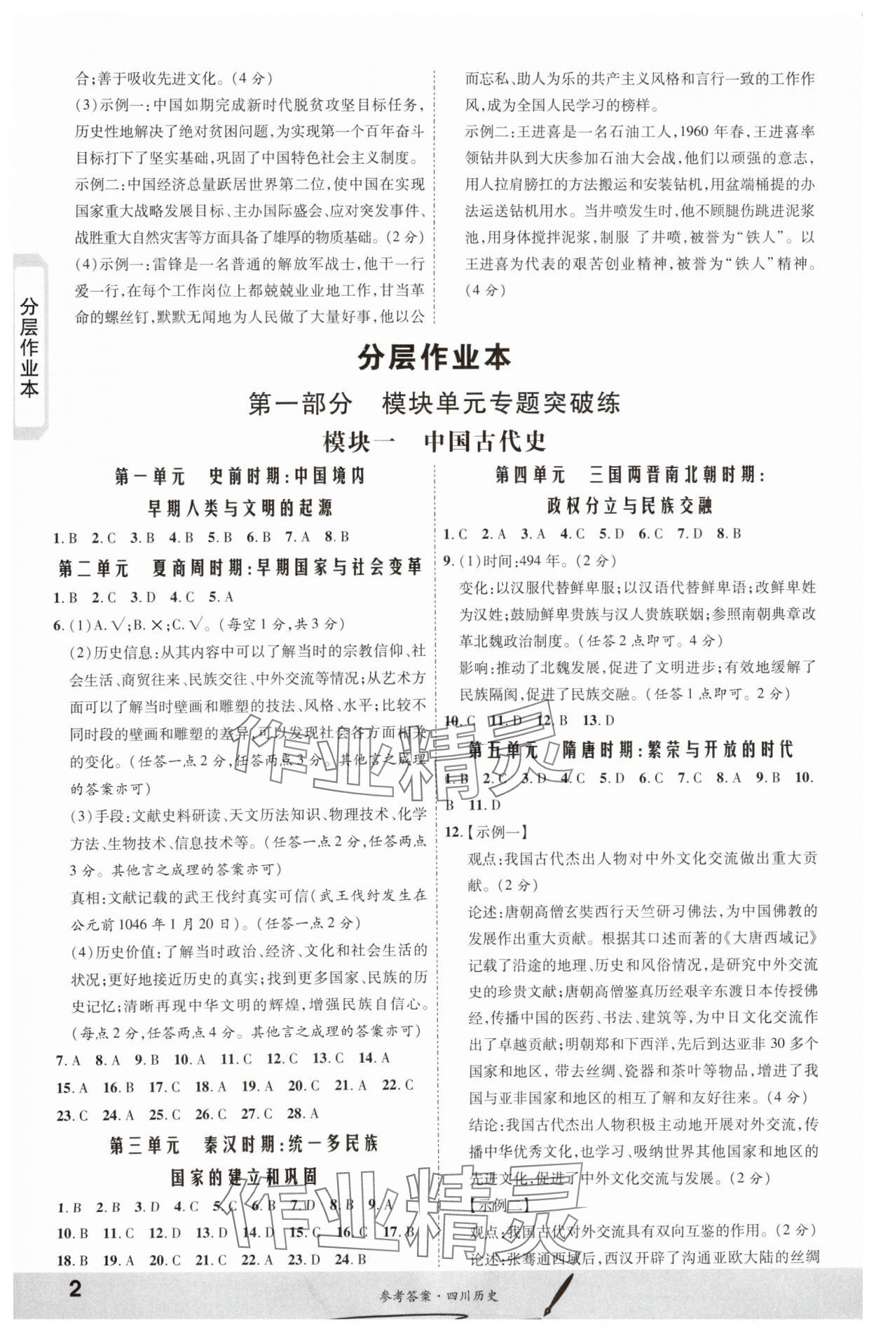 2024年一战成名新中考历史四川专版 第2页