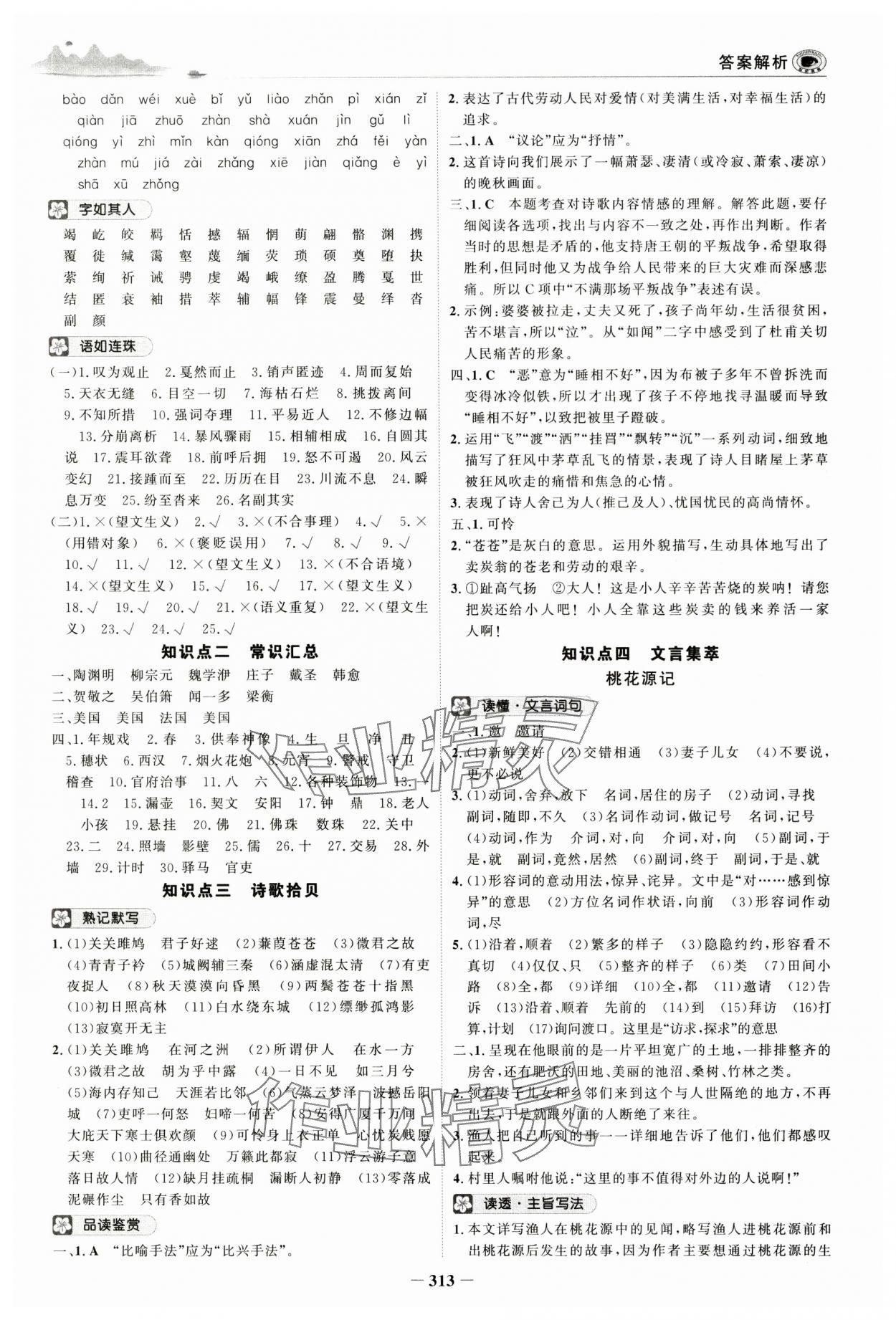 2024年世纪金榜初中全程复习方略语文 第9页