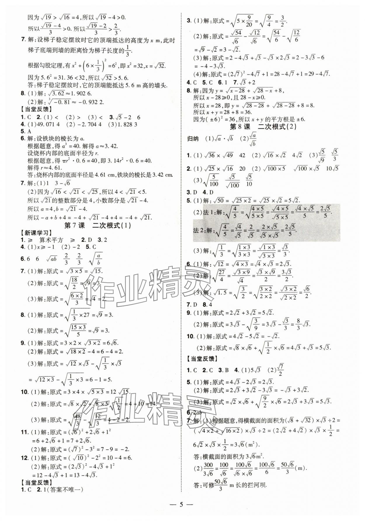 2025年同步冲刺八年级数学上册北师大版&nbsp;第5页