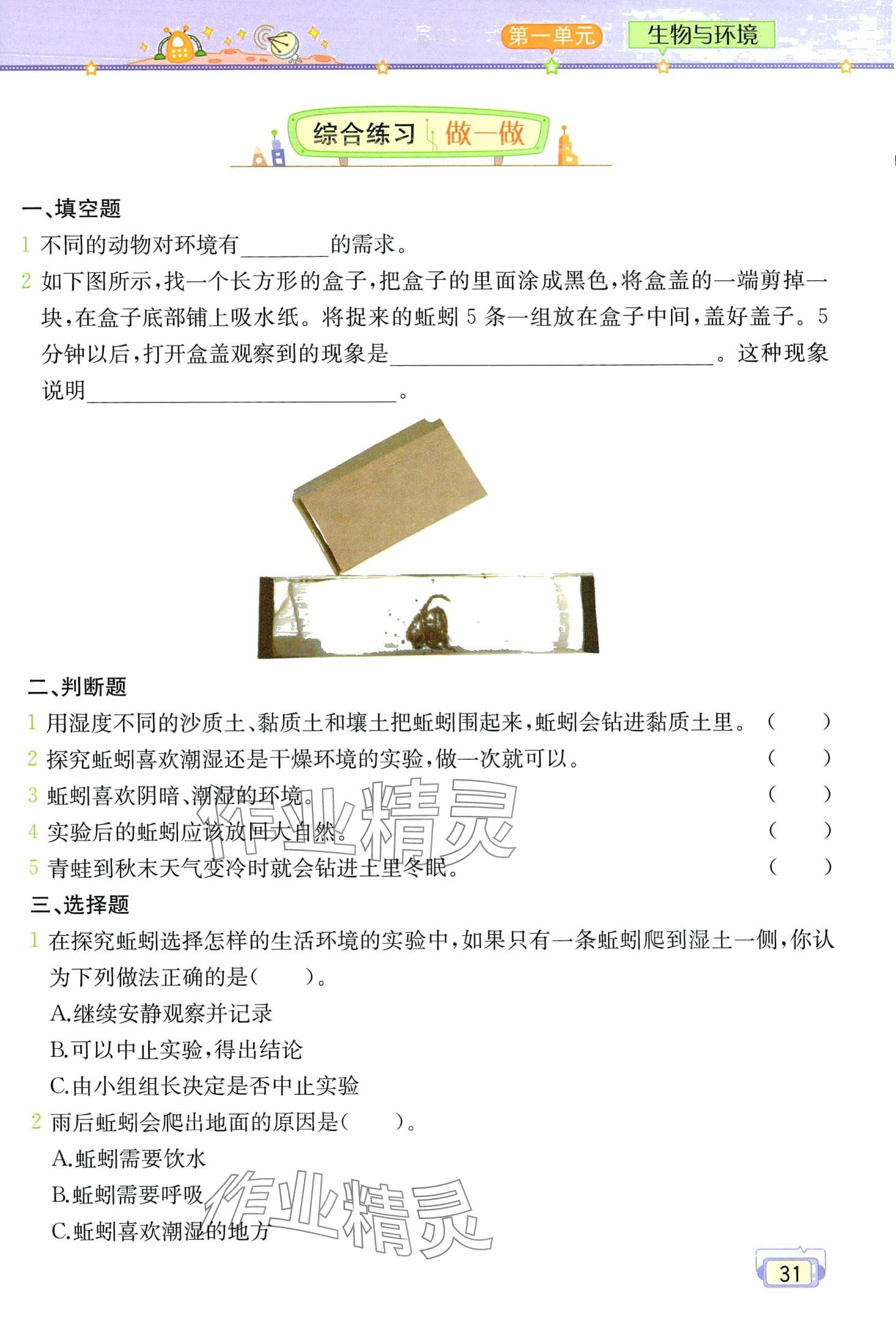 2024年教材课本五年级科学下册教科版 第31页