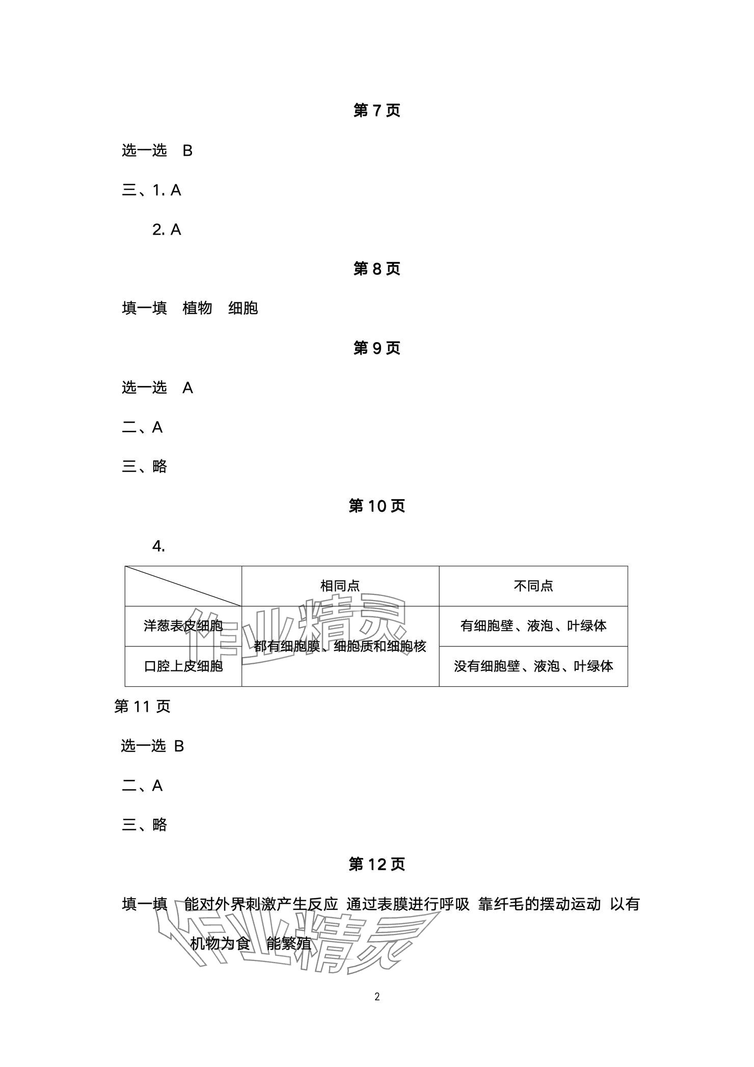 2024年新課標(biāo)學(xué)習(xí)方法指導(dǎo)叢書六年級(jí)科學(xué)上冊(cè)教科版 參考答案第2頁