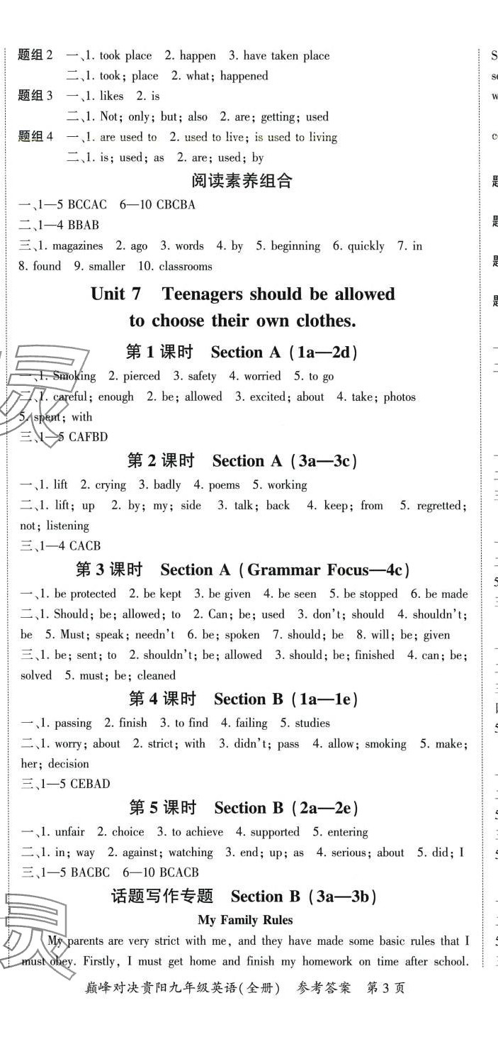 2024年巔峰對決九年級英語全一冊人教版貴州專版 第8頁