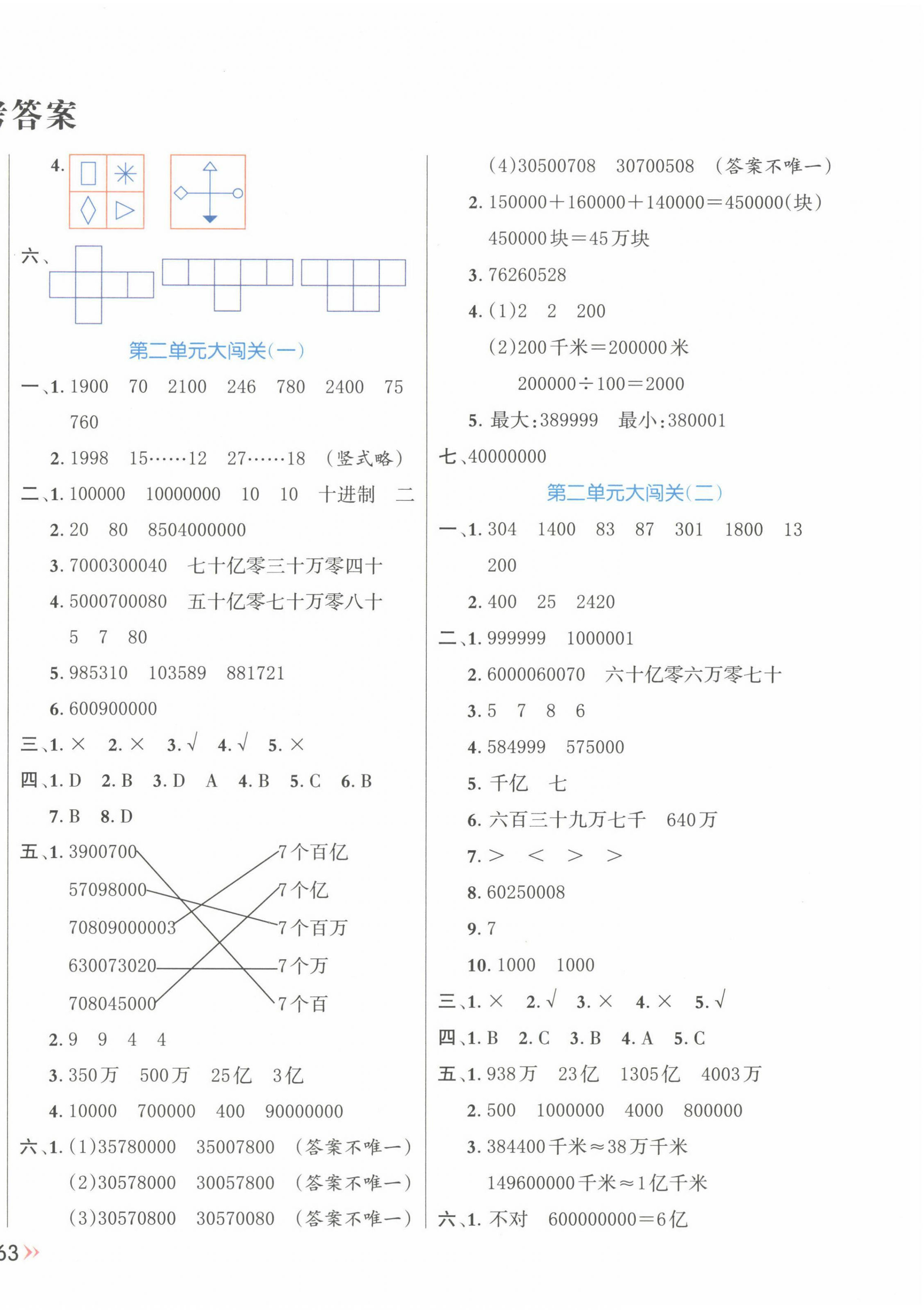 2024年能力形成同步测试四年级数学下册苏教版 第2页