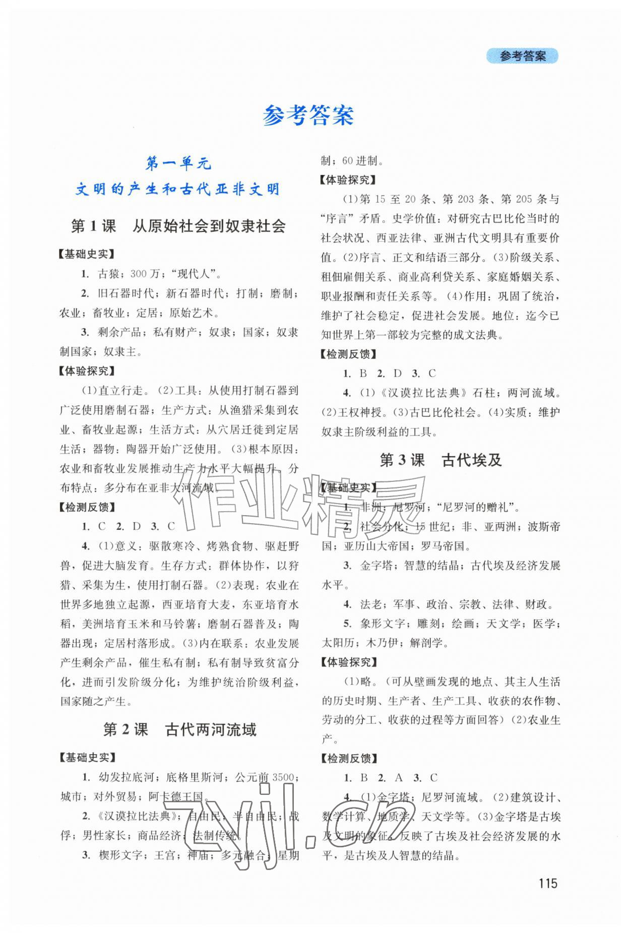 2026年新课程实践与探究丛书九年级历史上册人教版江苏专版&nbsp;第1页