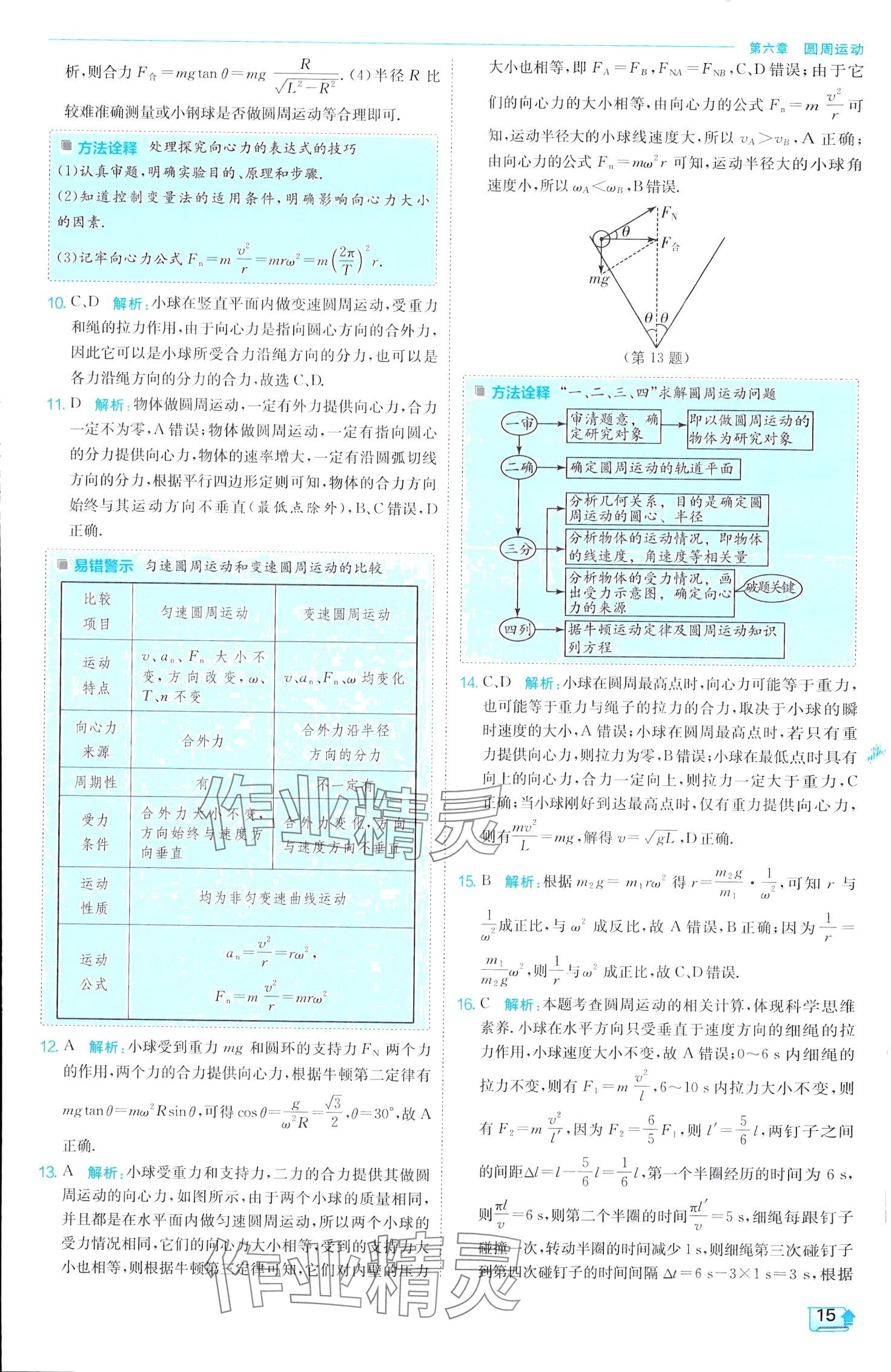 2024年實(shí)驗(yàn)班全程提優(yōu)訓(xùn)練高中物理必修第二冊人教版 第15頁