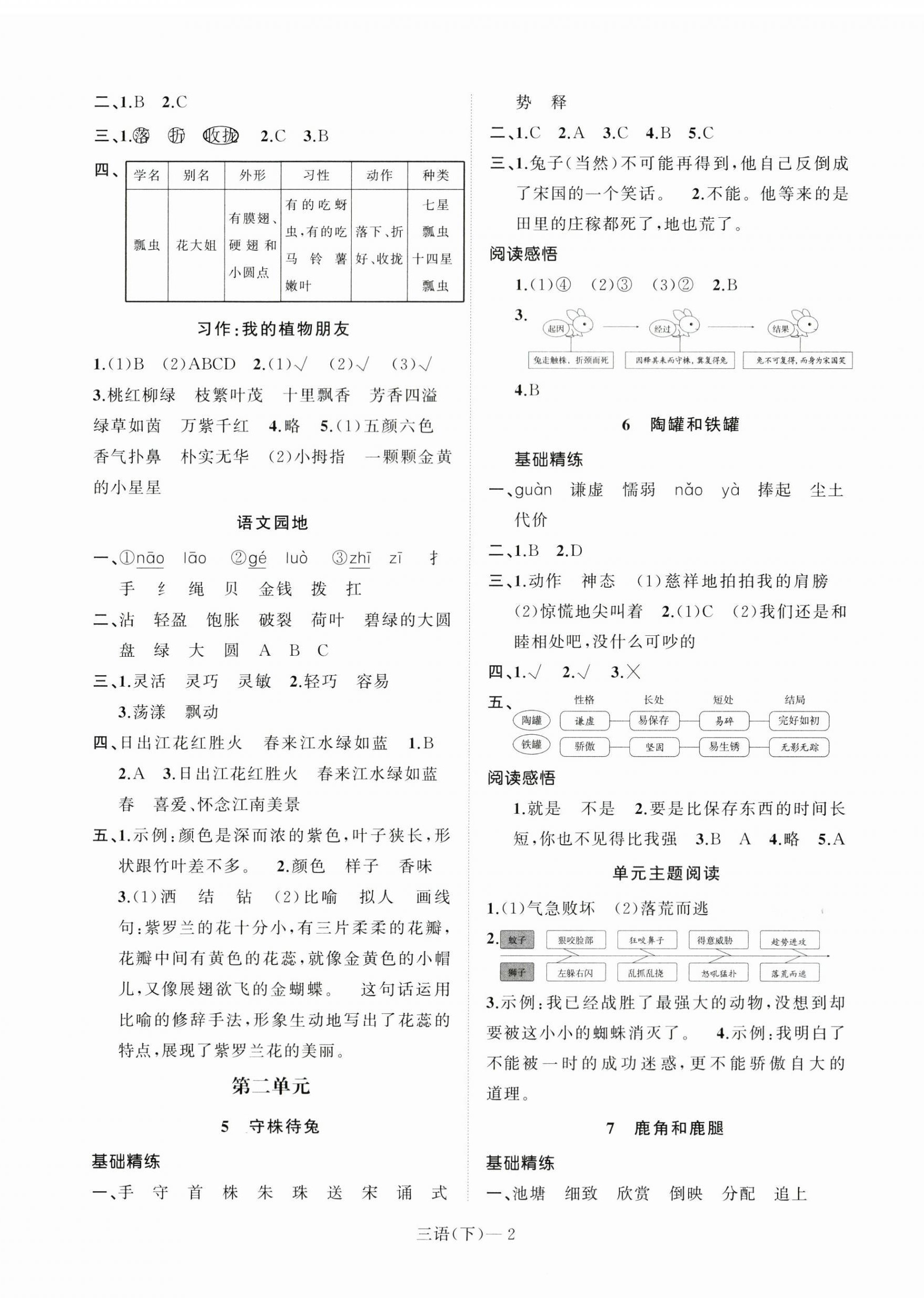 2024年小學學習好幫手三年級語文下冊人教版 第2頁