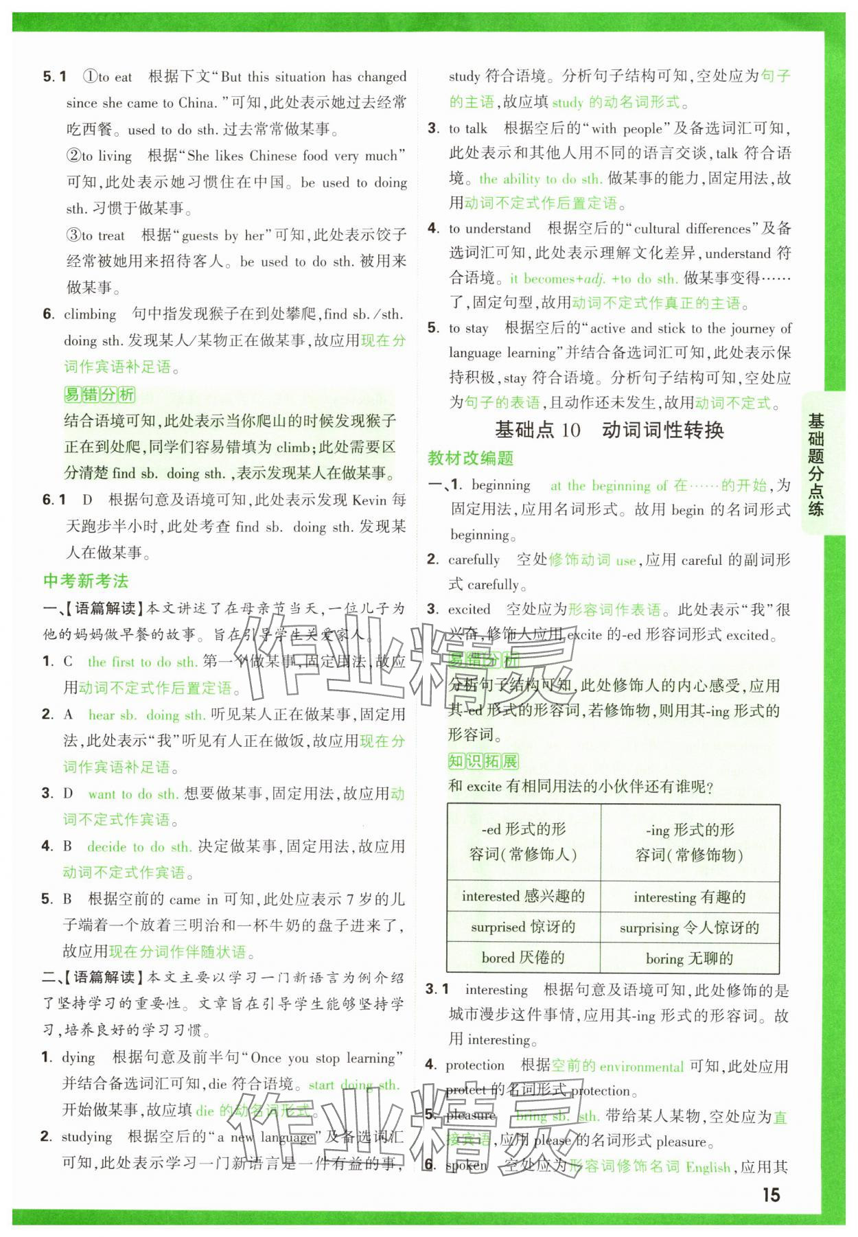 2025年万唯中考基础题英语 第15页