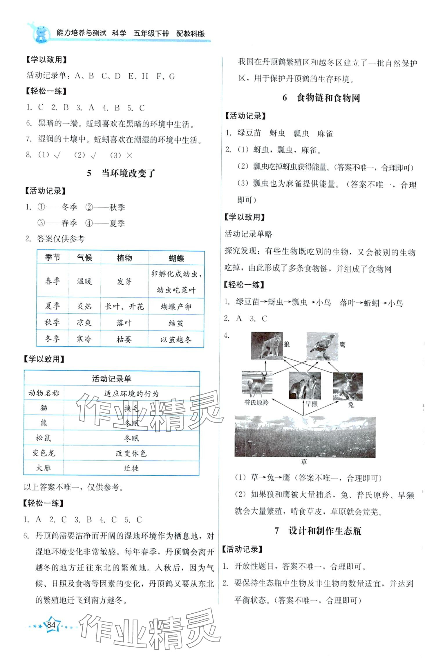 2024年能力培養(yǎng)與測試五年級科學(xué)下冊教科版 第2頁