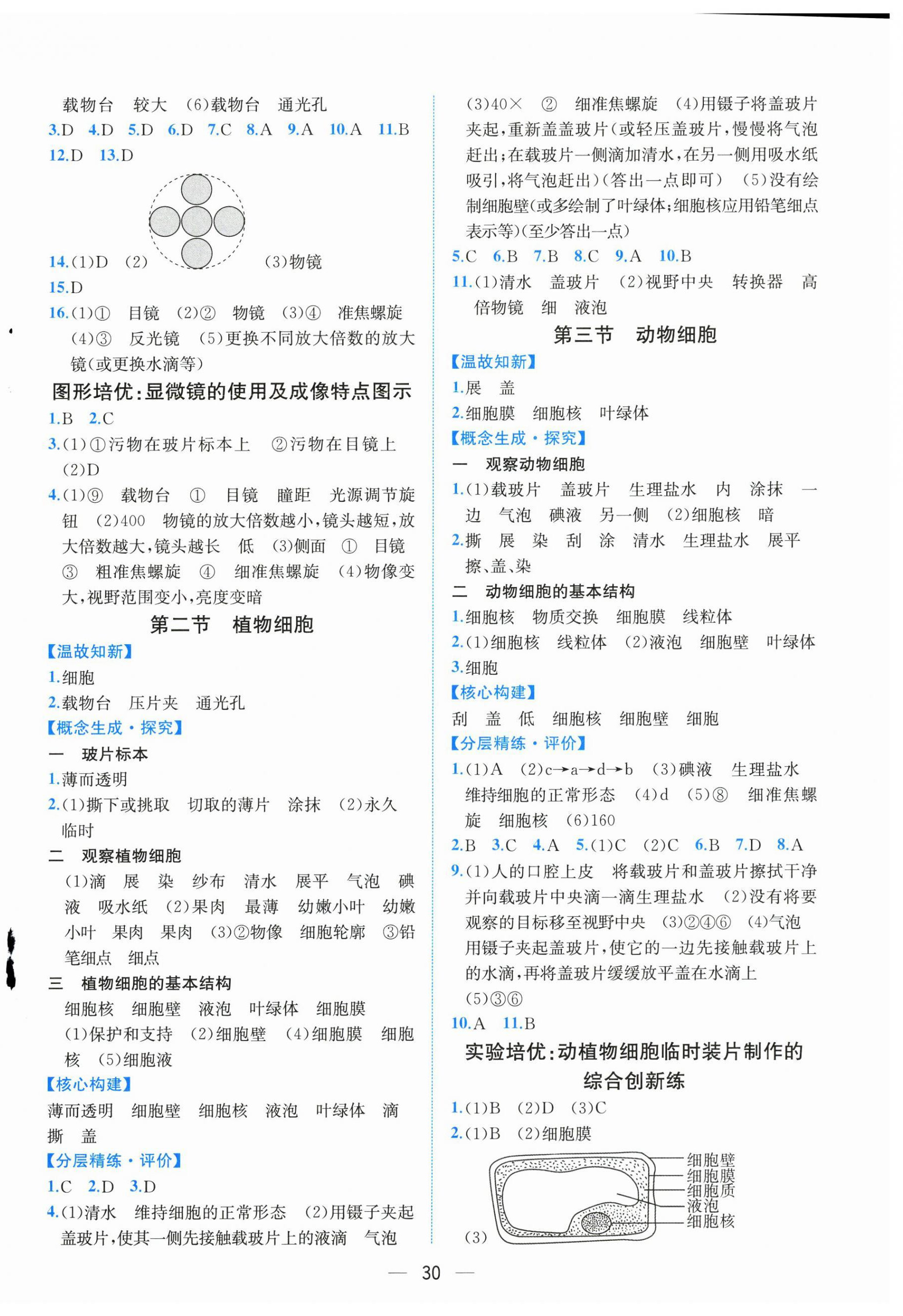 2024年人教金学典同步解析与测评七年级生物上册人教版云南专版 第2页