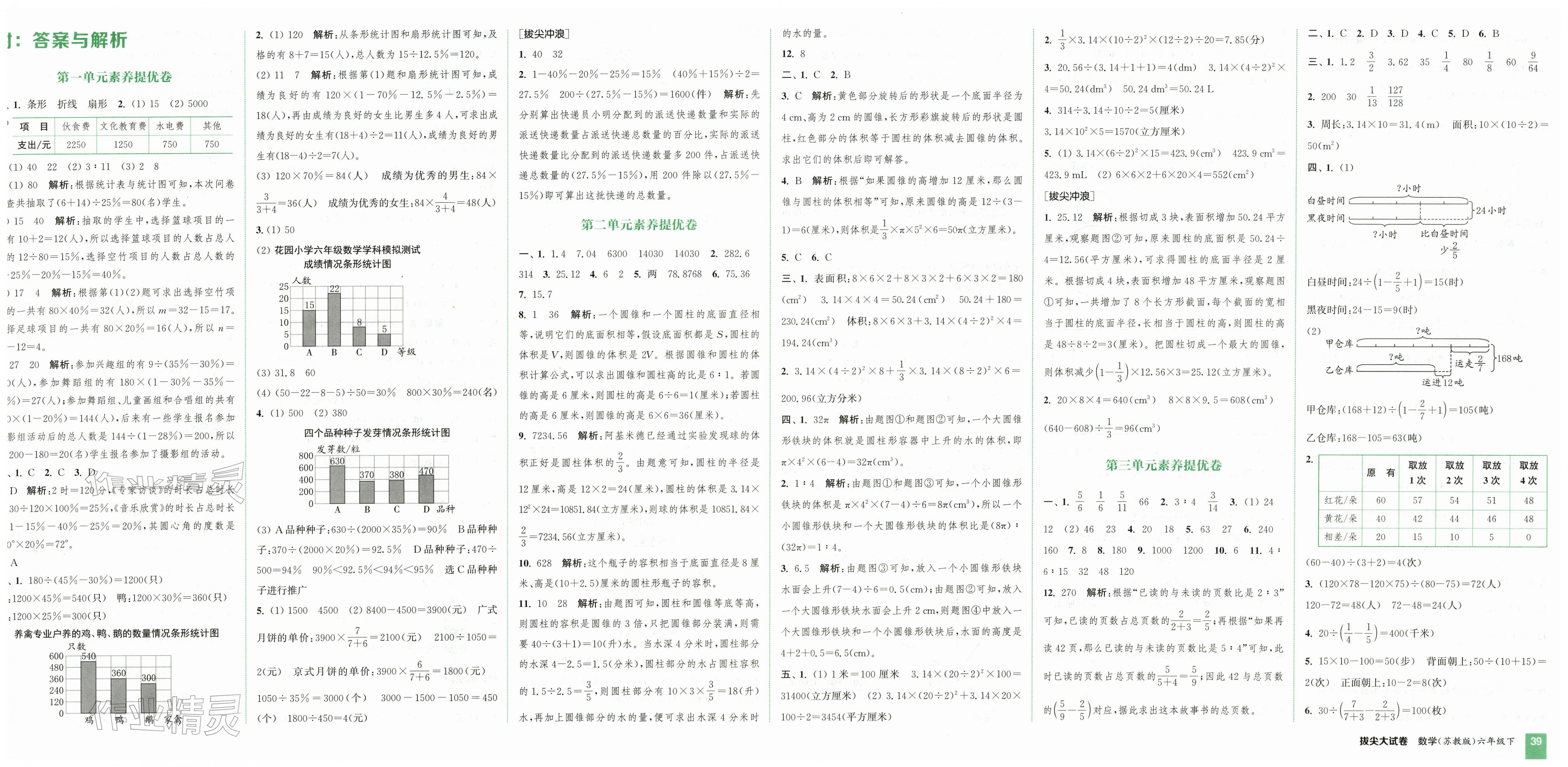 2026年通城学典拔尖大试卷六年级数学下册苏教版&nbsp;第1页