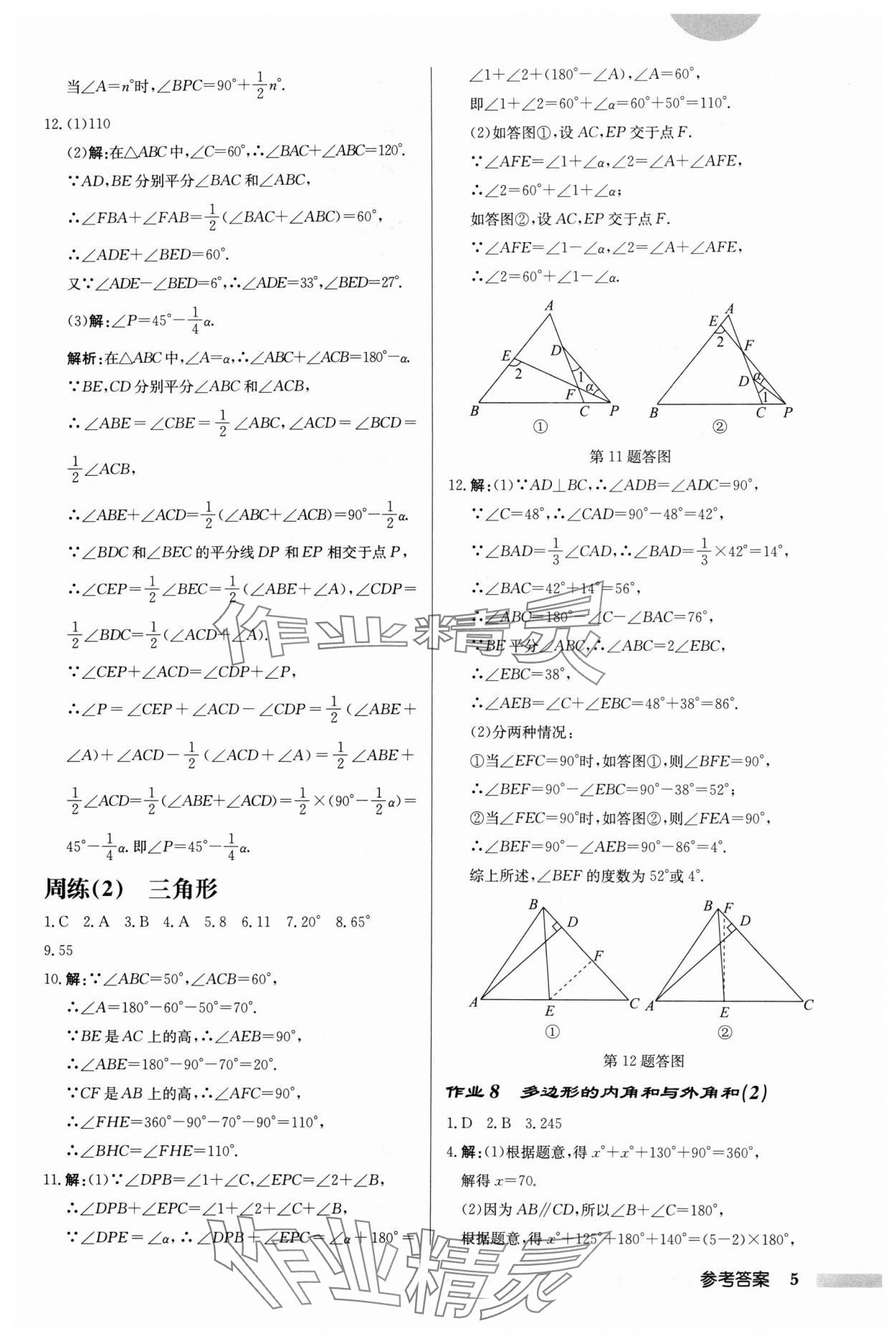 2024年啟東中學作業(yè)本七年級數(shù)學下冊蘇科版鹽城專版 第5頁