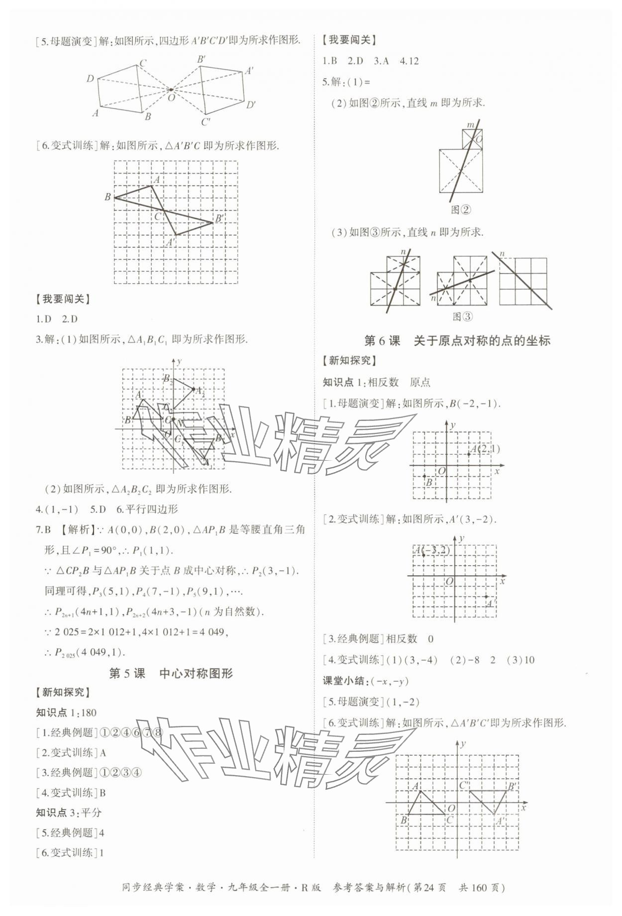2025年同步經(jīng)典學(xué)案九年級(jí)數(shù)學(xué)全一冊(cè)人教版 第24頁(yè)