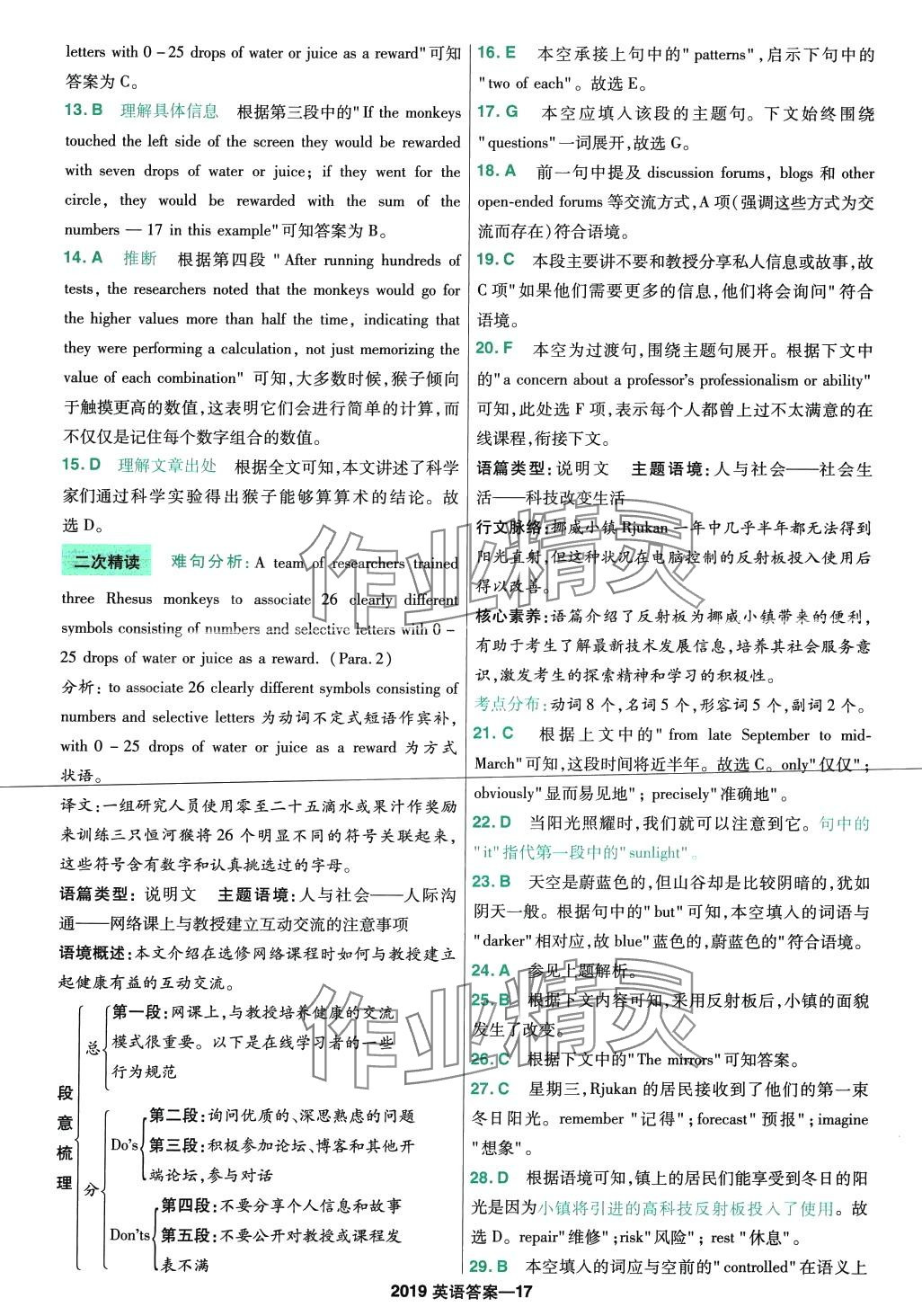 2024年金考卷5年高考試題匯編5真高中英語(yǔ) 第37頁(yè)