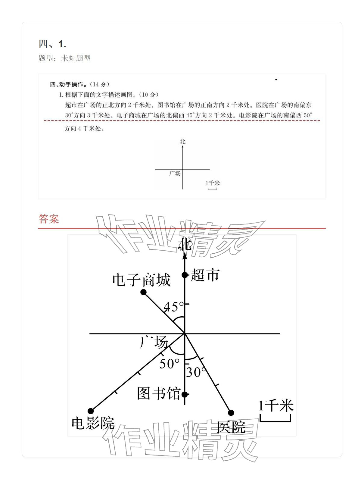 2025年學業水平評價六年級數學上冊人教版 參考答案第55頁