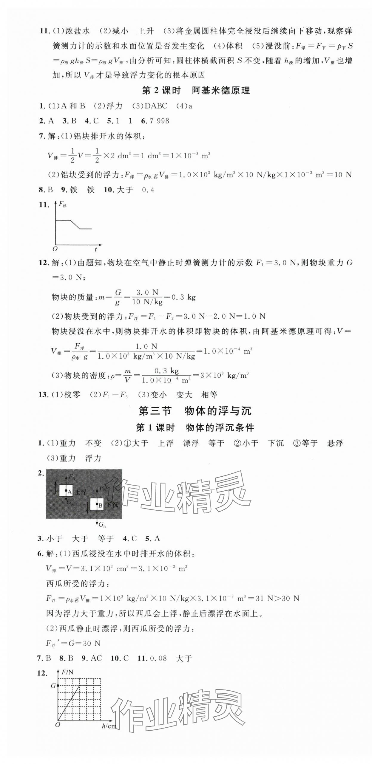 2024年名校课堂八年级物理下册沪科版贵州专版 第7页