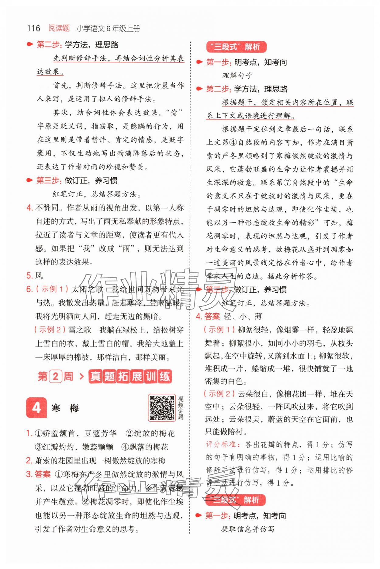 2025年一本閱讀題六年級(jí)語(yǔ)文上冊(cè)&nbsp;第4頁(yè)
