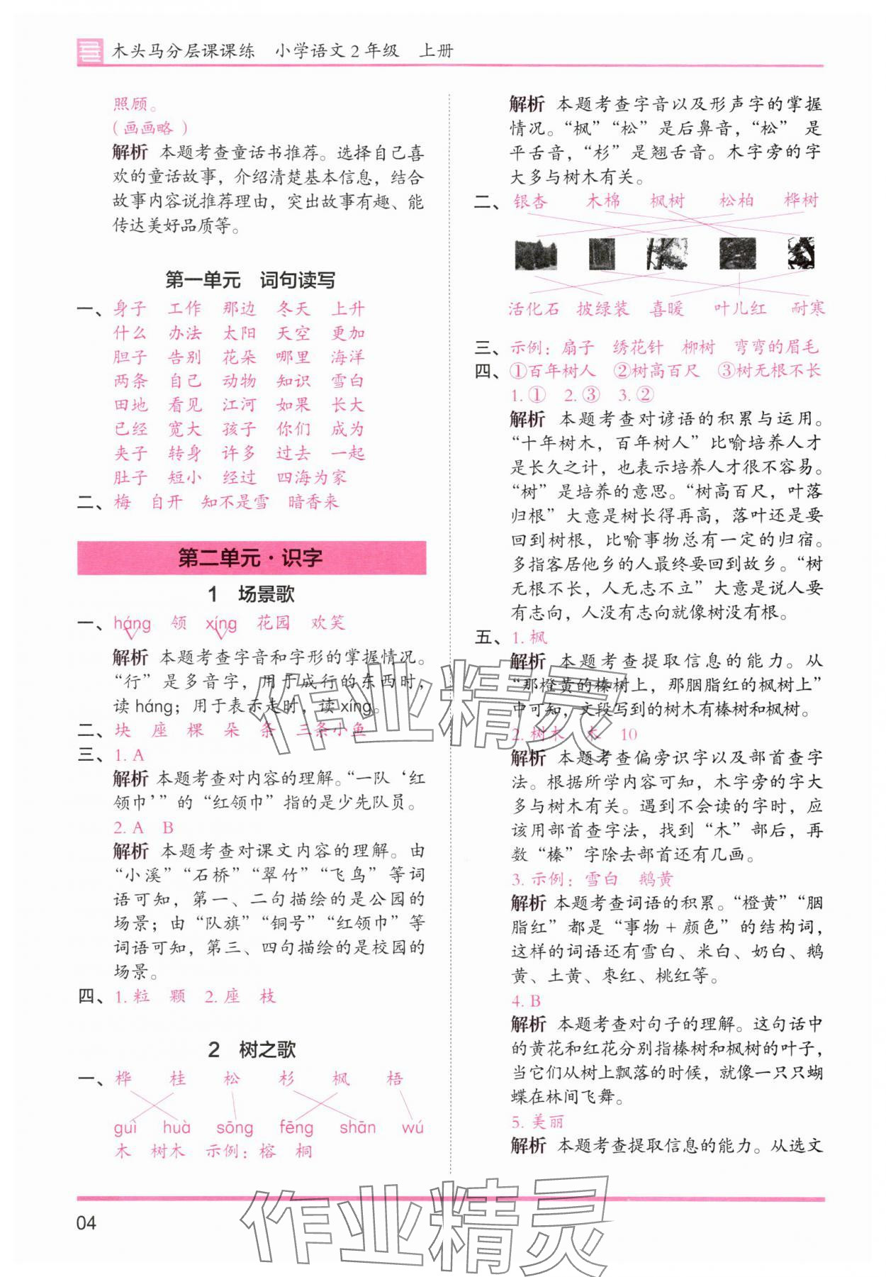 2025年木頭馬分層課課練二年級(jí)語(yǔ)文上冊(cè)人教版浙江專版 第4頁(yè)