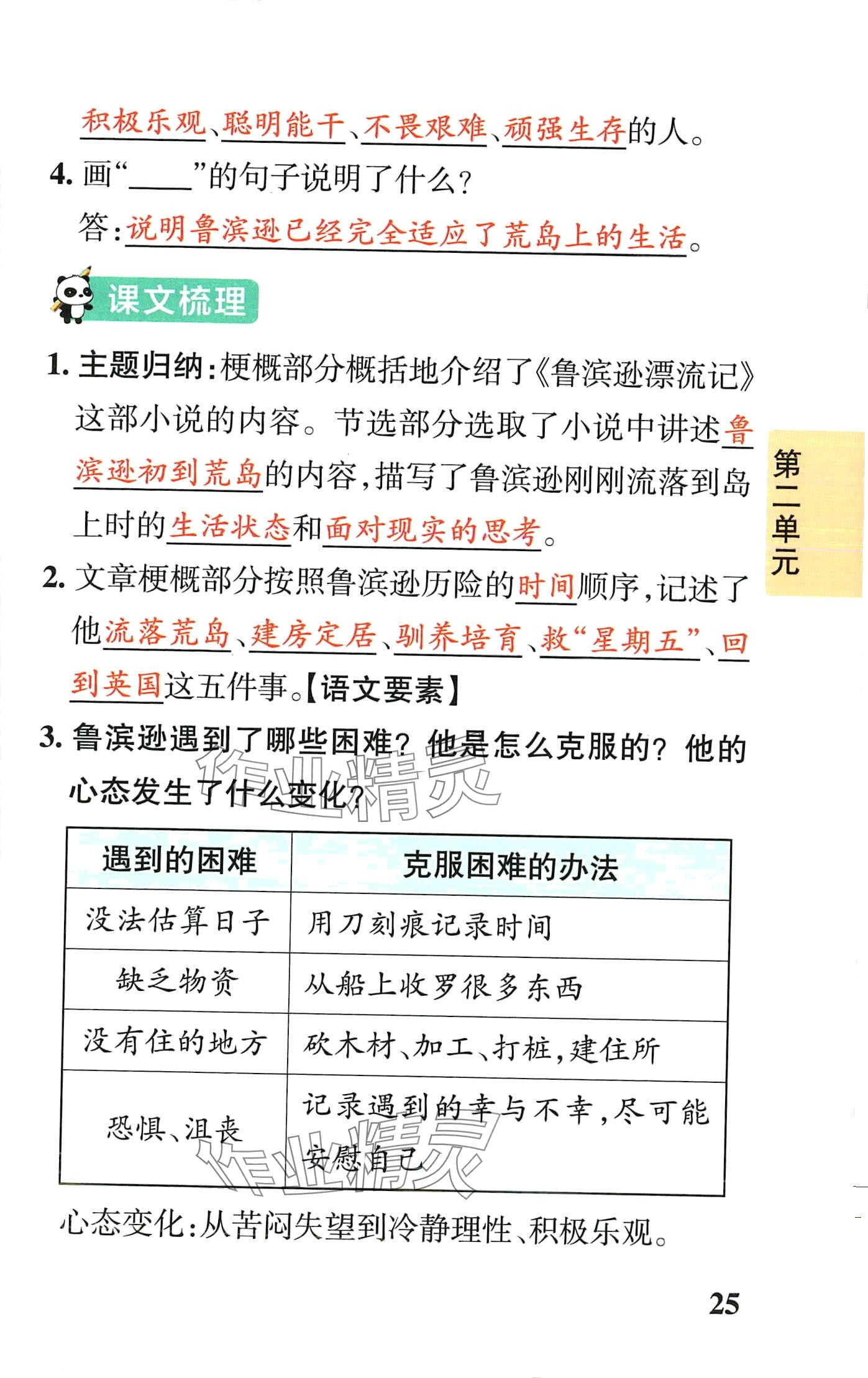 2024年小学学霸速记六年级语文下册人教版&nbsp;第25页