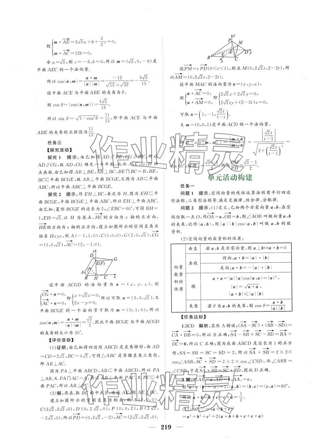 2024年点金训练高中数学选择性必修第一册人教版 参考答案第15页