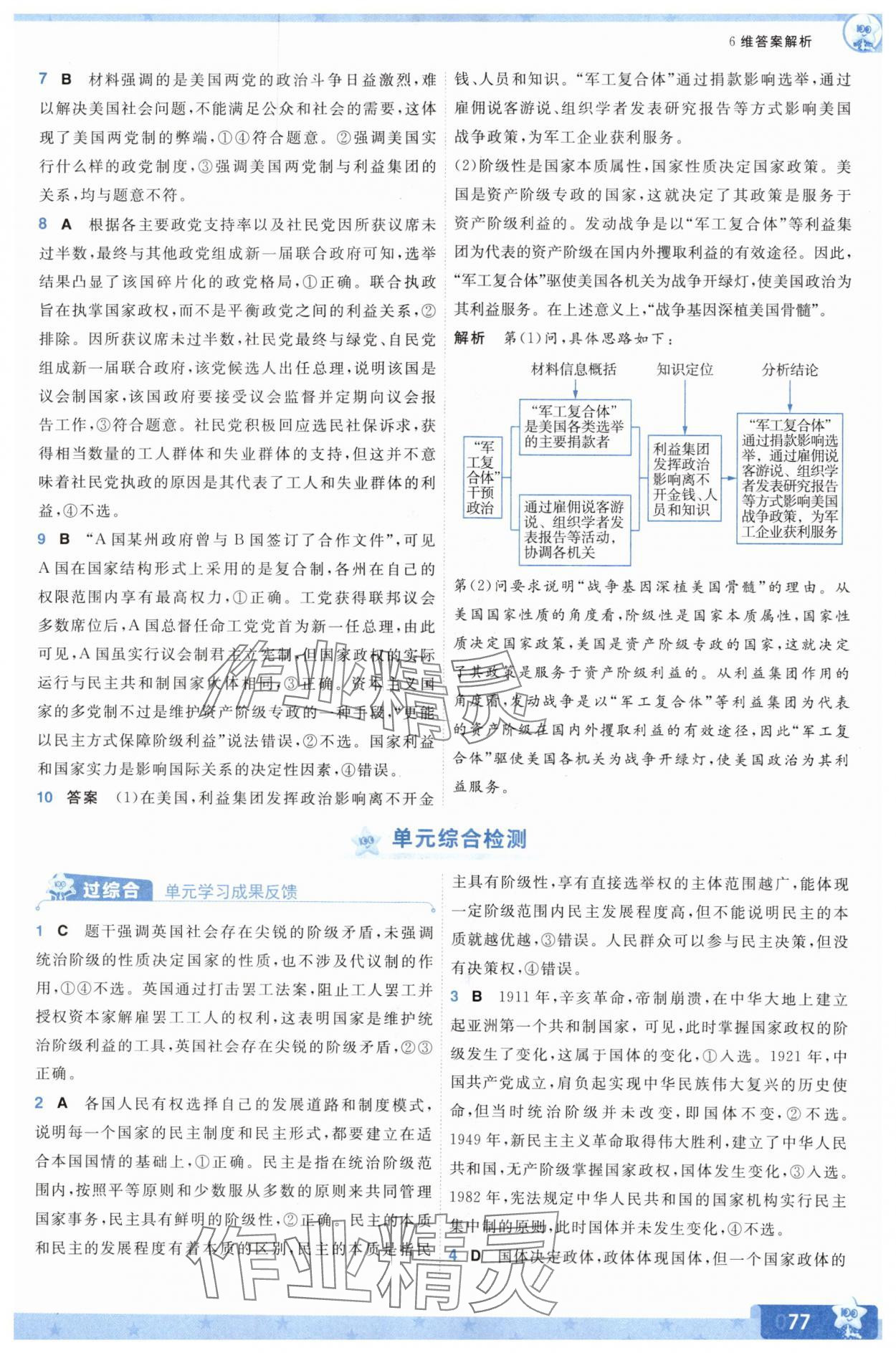 2025年一遍過高中道德與法治選擇性必修1人教版 參考答案第9頁
