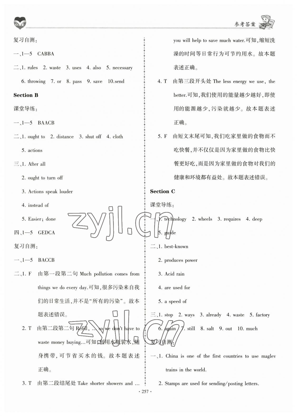 2023年仁爱英语同步学案九年级全一册仁爱版 第14页