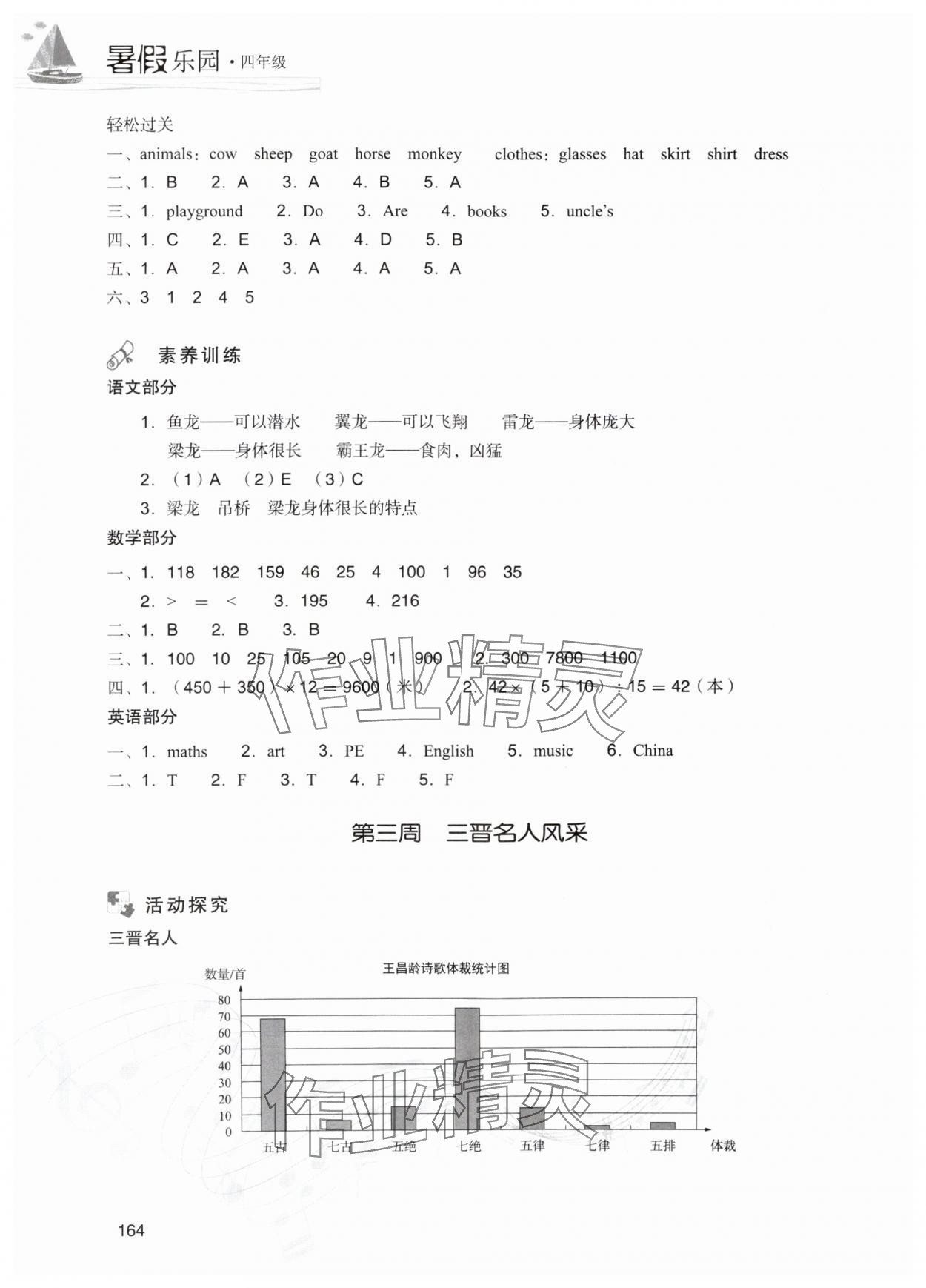 2025年暑假乐园四年级合订本现代教育出版社&nbsp;第4页