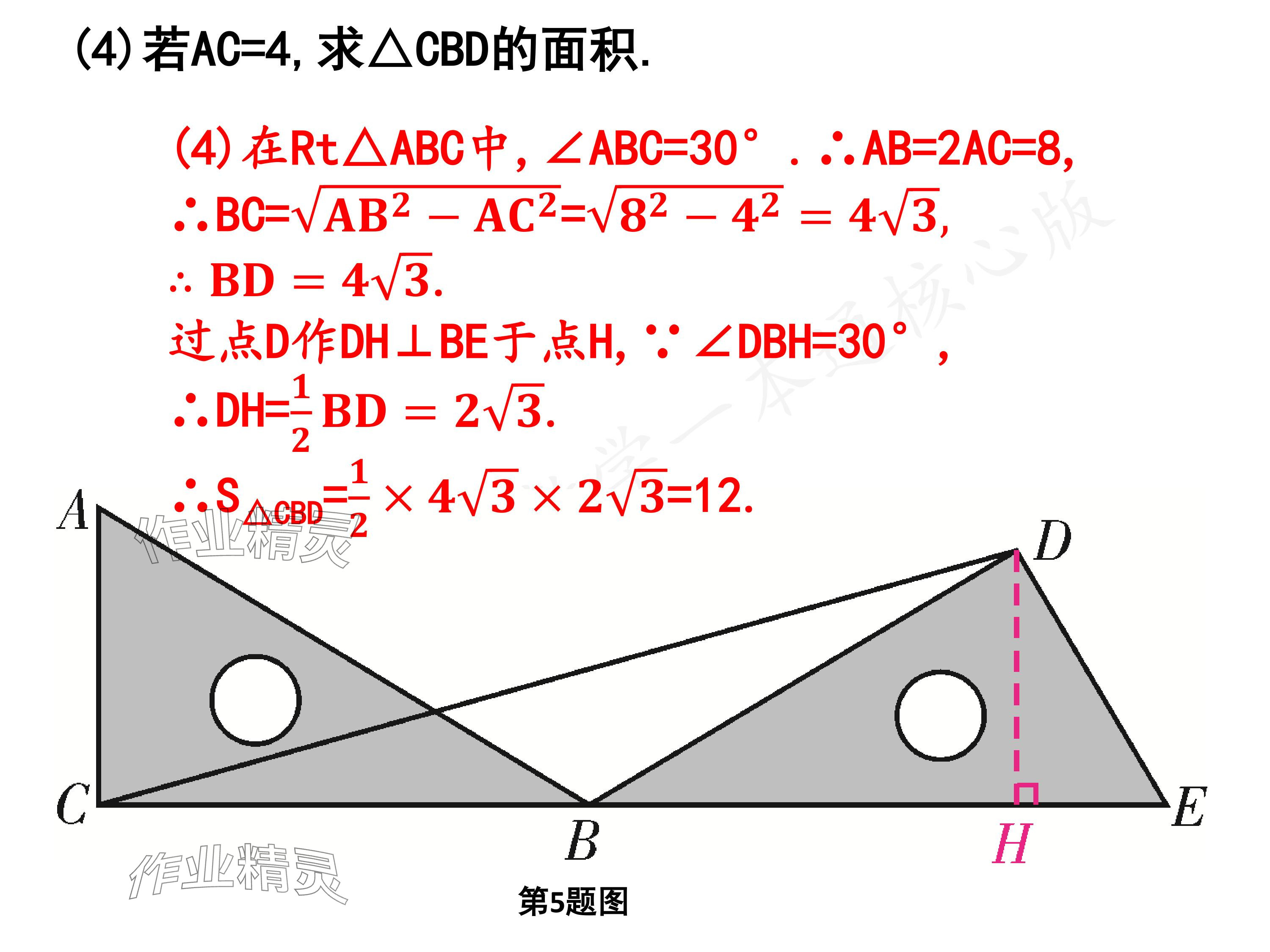 2024年一本通武漢出版社八年級數(shù)學下冊北師大版核心板 參考答案第42頁