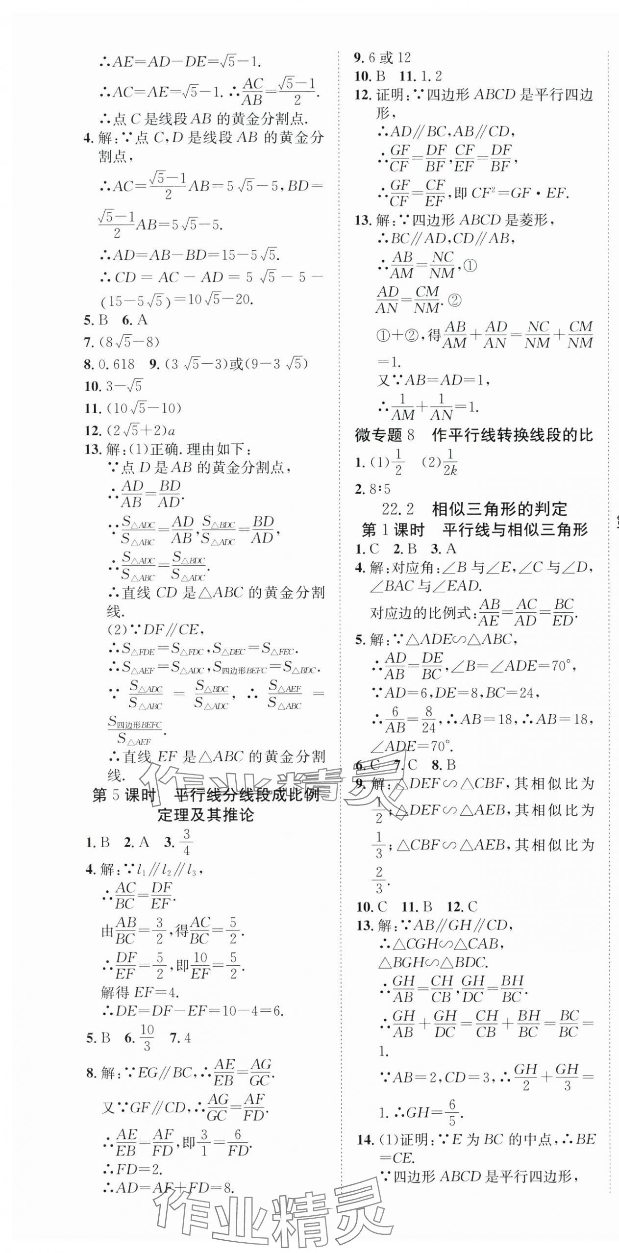 2025年畅行课堂九年级数学上册沪科版安徽专版 第16页