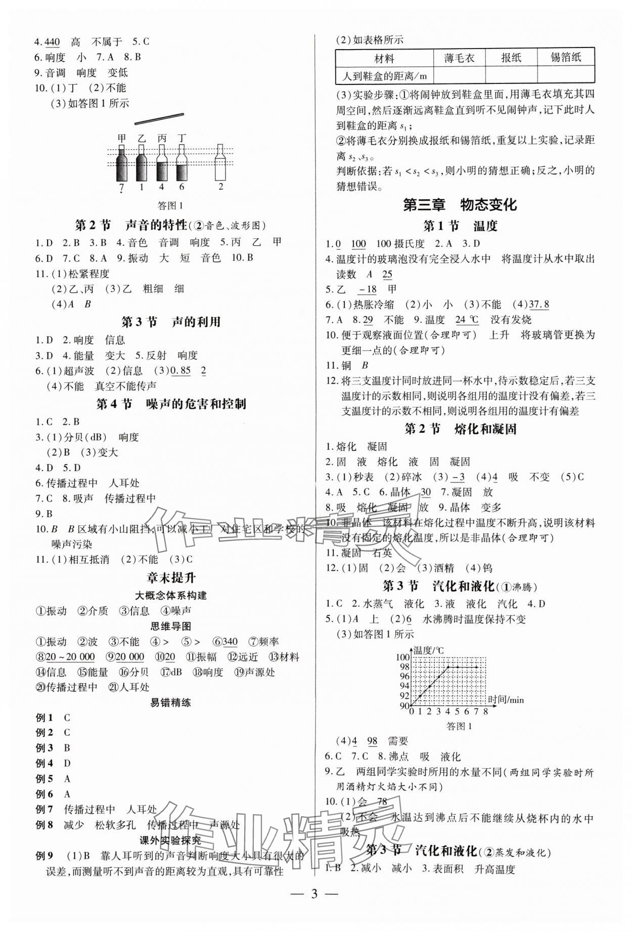 2024年領(lǐng)跑作業(yè)本八年級物理上冊人教版廣州專版 第3頁