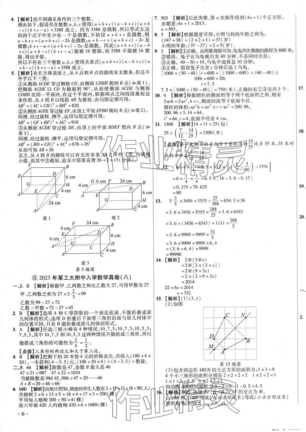 2024年小學(xué)畢業(yè)升學(xué)真題詳解數(shù)學(xué) 第11頁