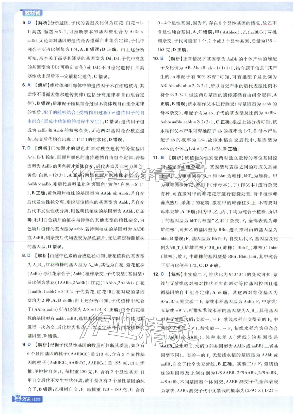 2025年教材幫高中生物必修第二冊人教版 第6頁