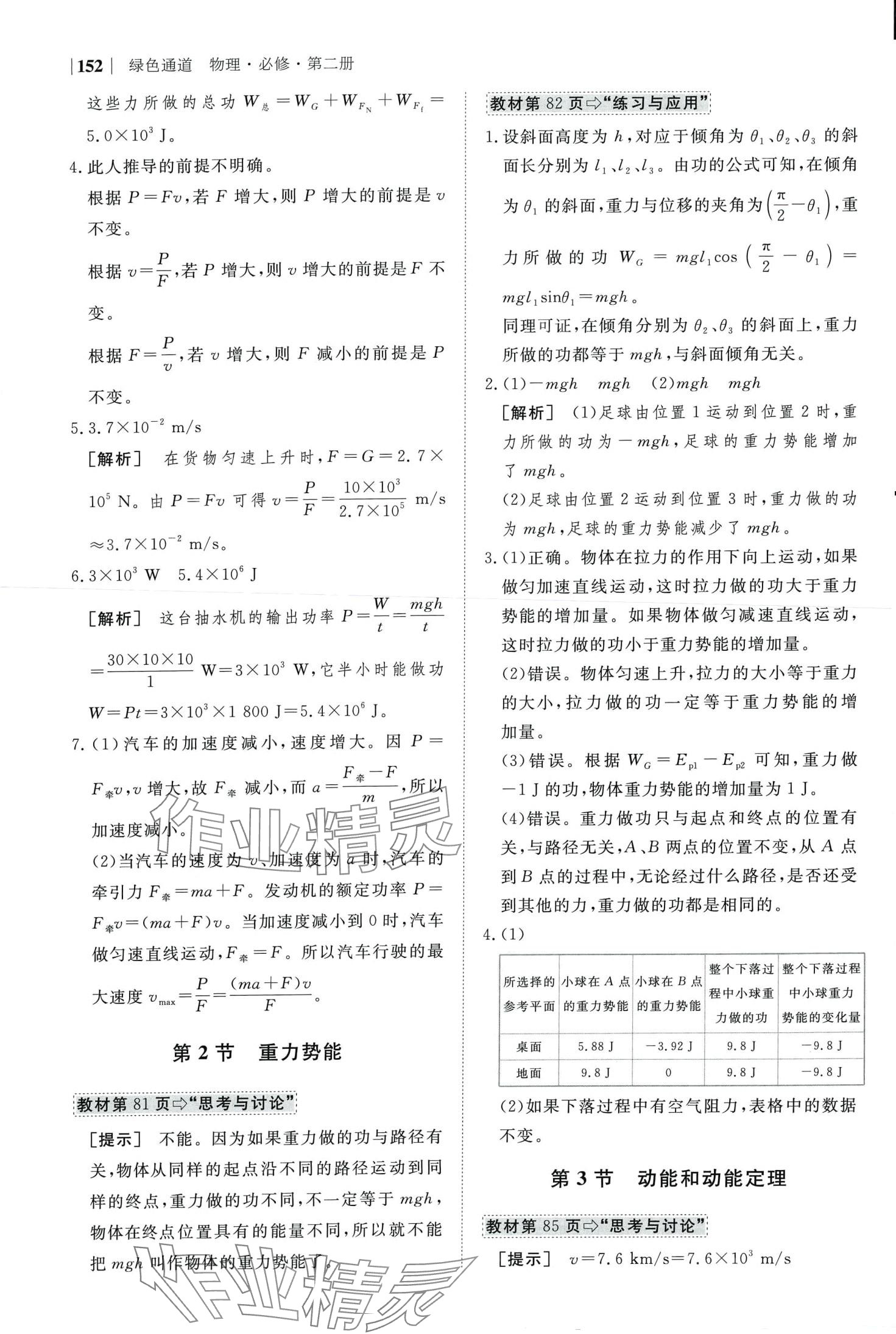 2024年綠色通道高中物理必修第二冊人教版 第18頁