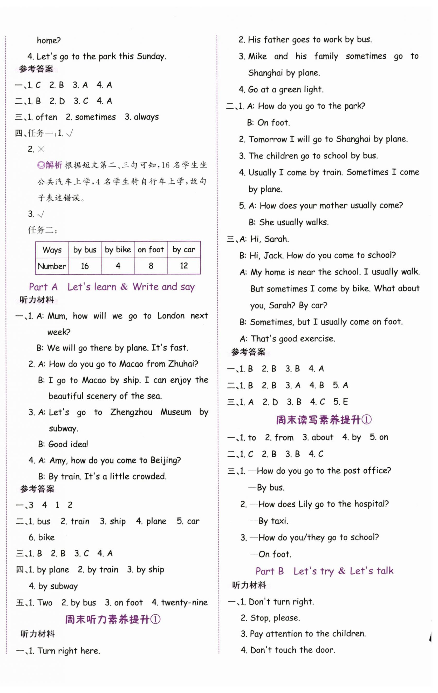 2023年奔跑吧少年六年級英語上冊人教版 第4頁