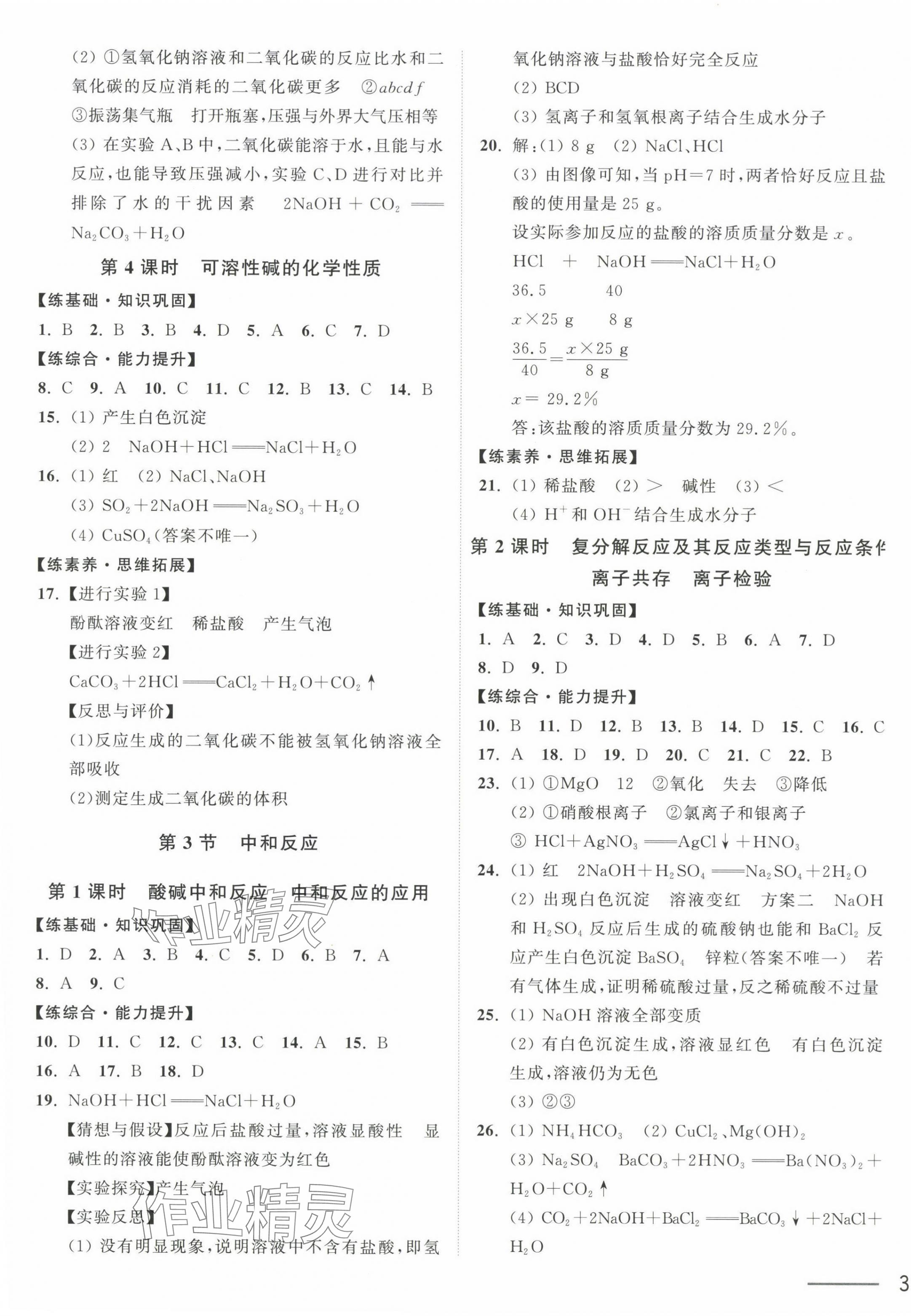 2025年奪冠課課練九年級化學下冊滬教版 第5頁