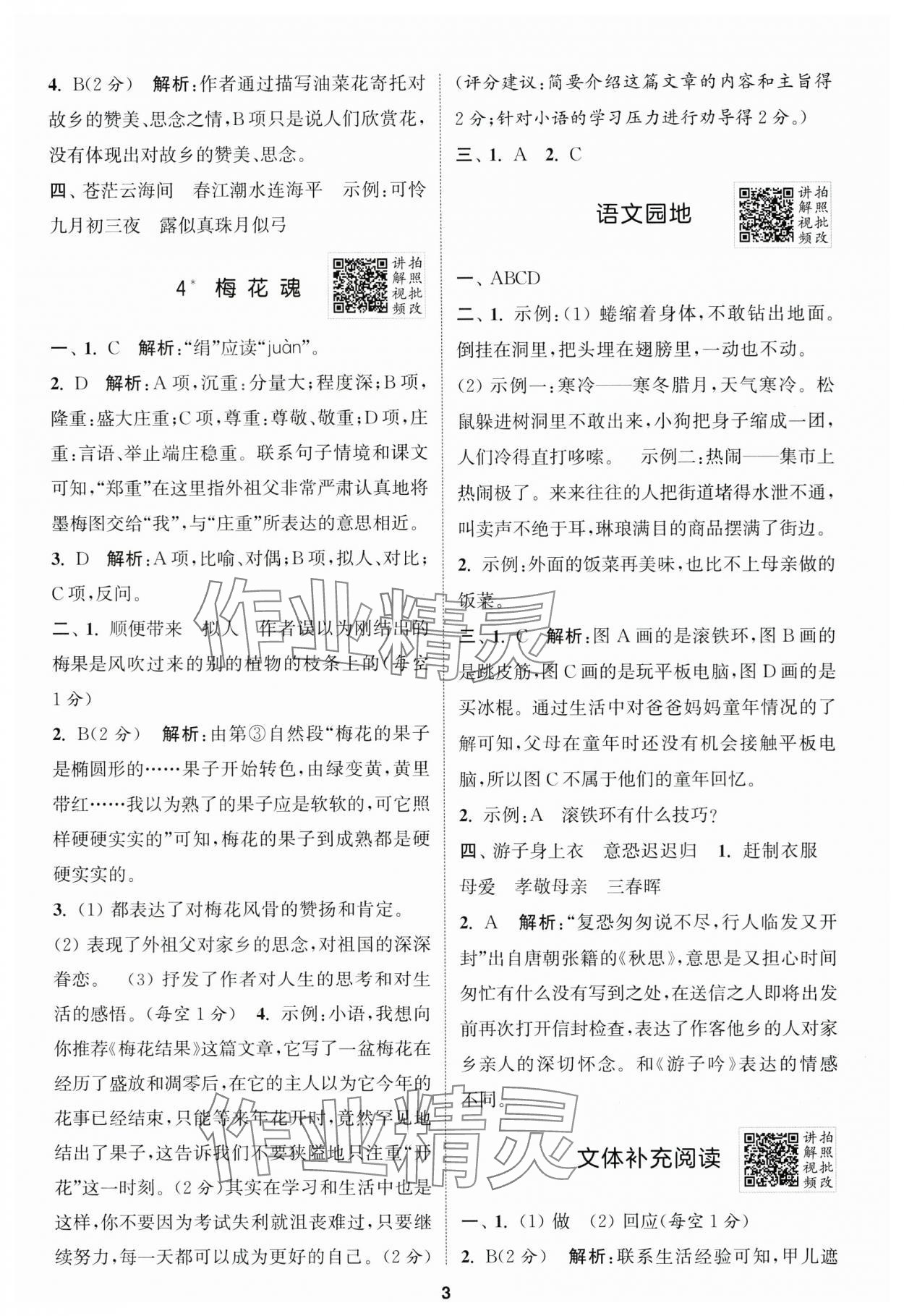 2025年拔尖特訓(xùn)五年級(jí)語(yǔ)文下冊(cè)人教版 第3頁(yè)