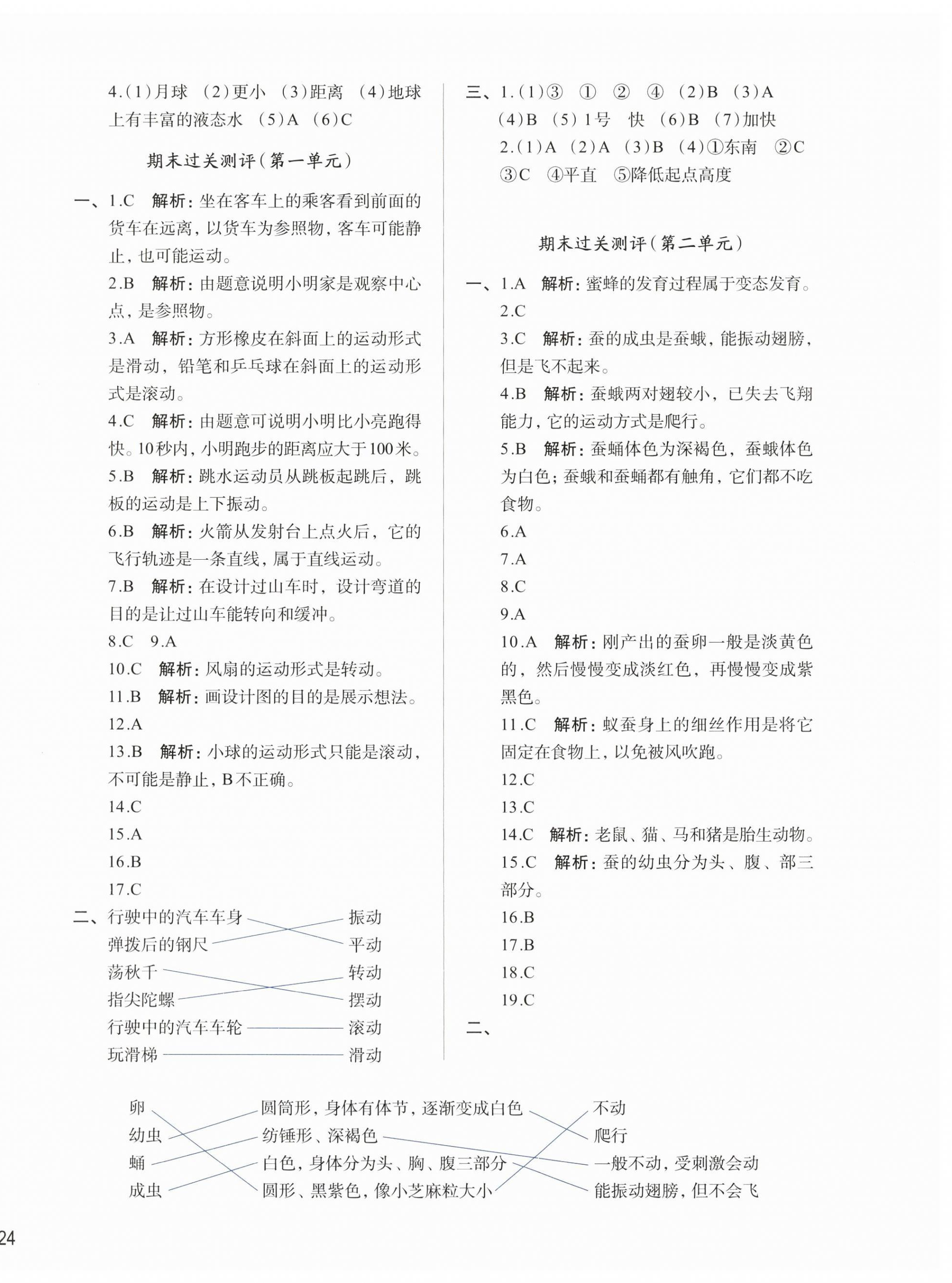 2025年知行合期末必刷題三年級科學下冊教科版 第4頁