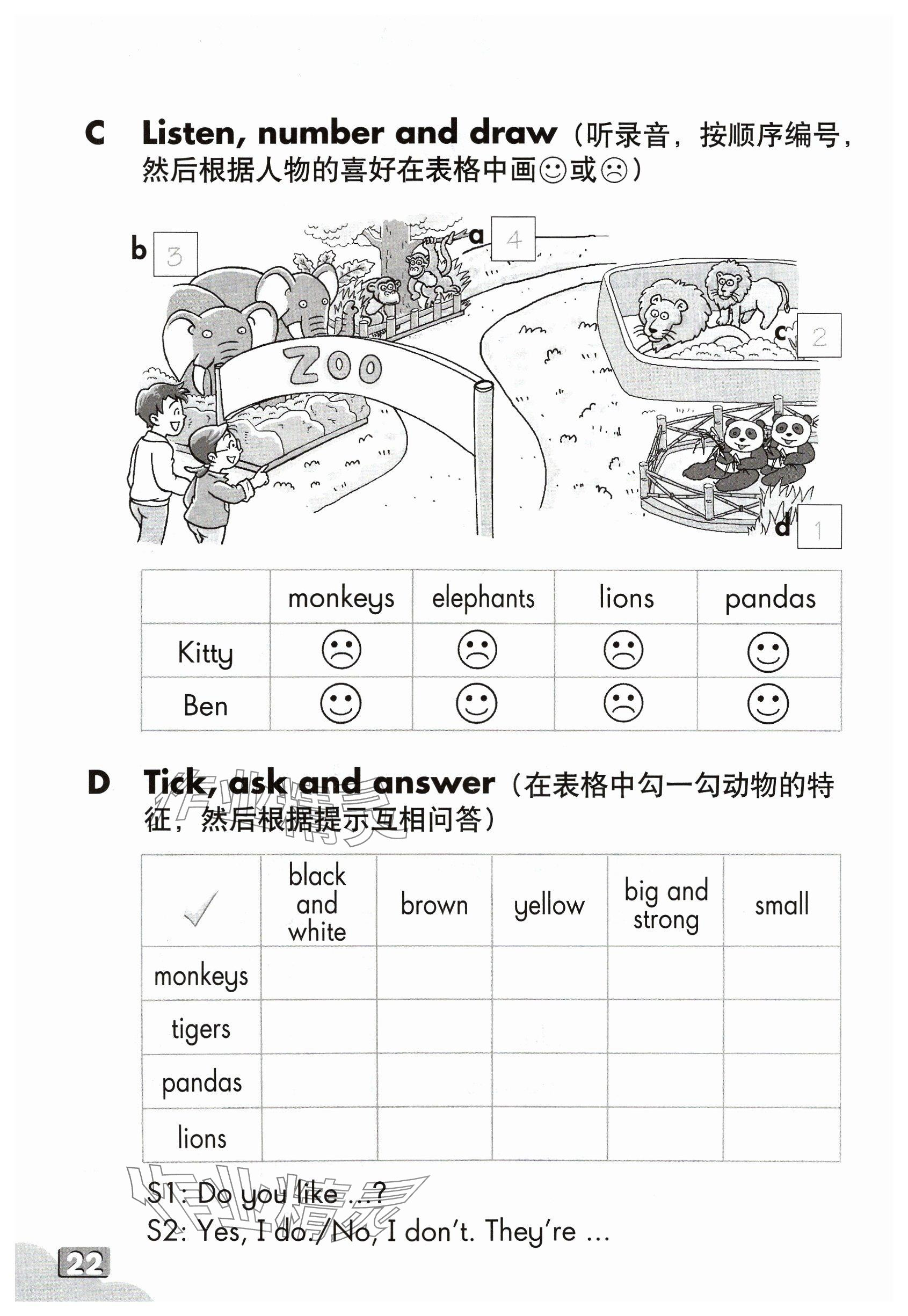 2024年練習(xí)部分三年級(jí)英語(yǔ)下冊(cè)滬教版54制 參考答案第21頁(yè)