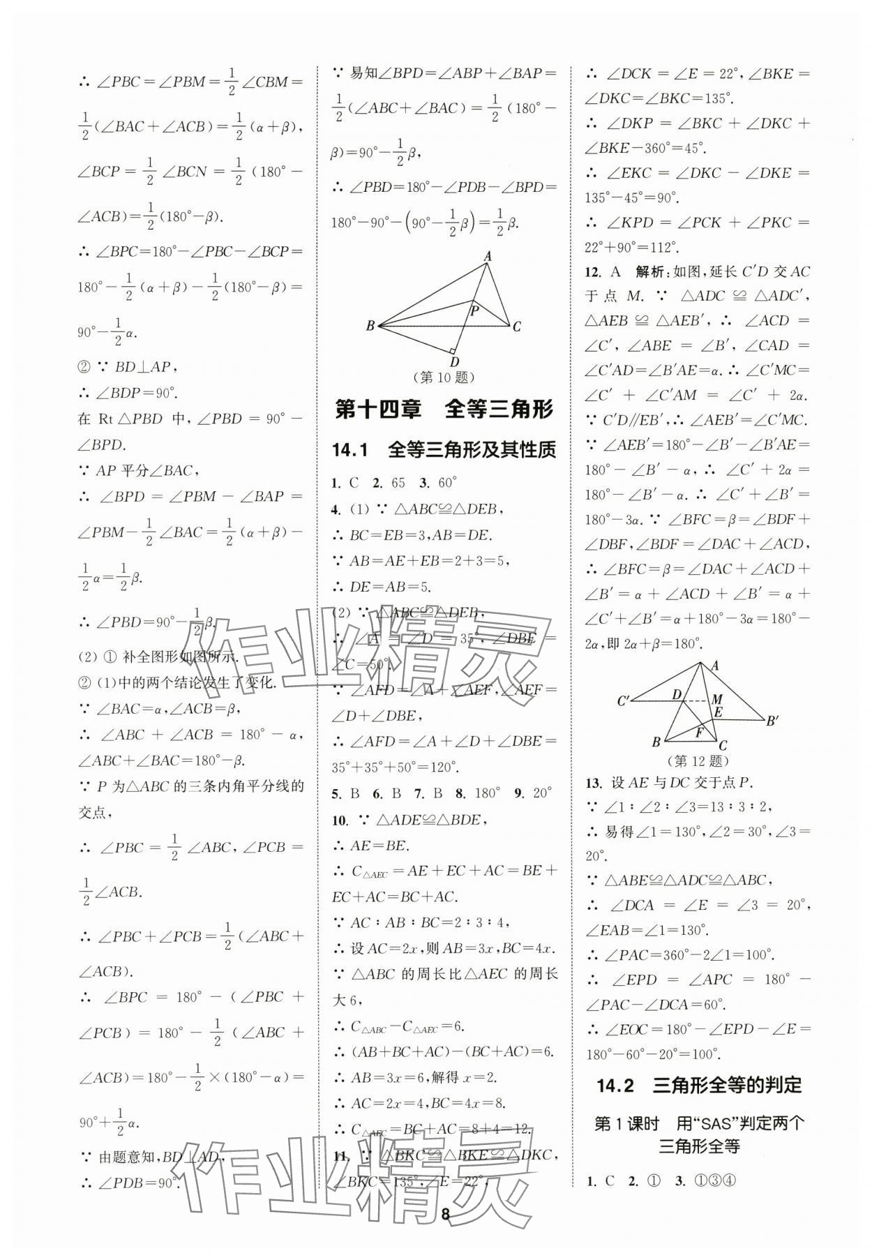 2025年拔尖特训八年级数学上册人教版 第8页