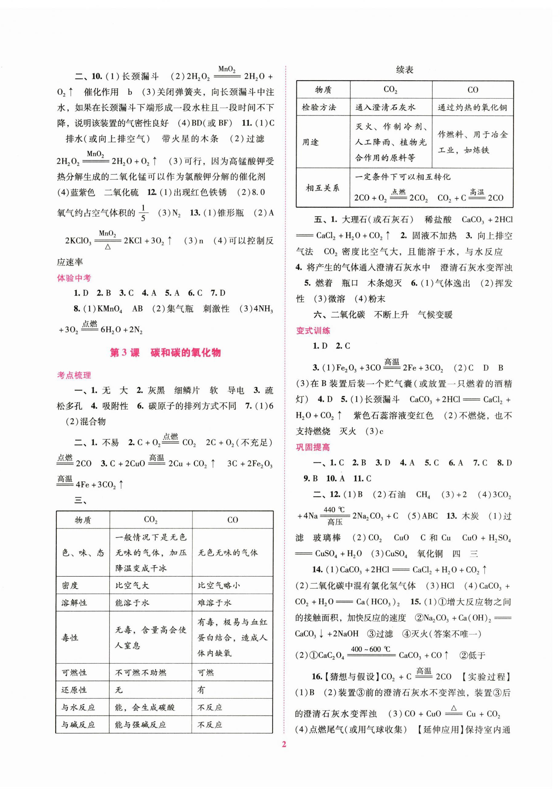 2024年中考總復(fù)習(xí)搶分計劃化學(xué) 第2頁