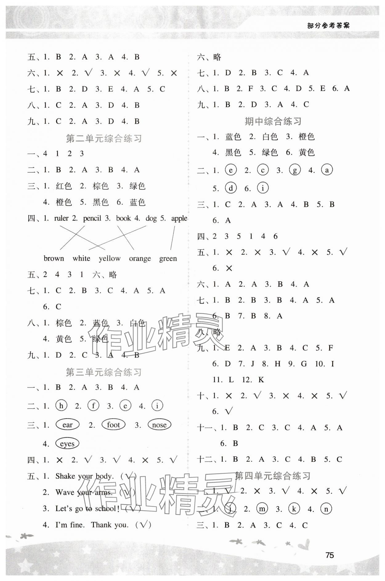 2023年新課程學(xué)習(xí)輔導(dǎo)三年級(jí)英語(yǔ)上冊(cè)人教版中山專版 第4頁(yè)