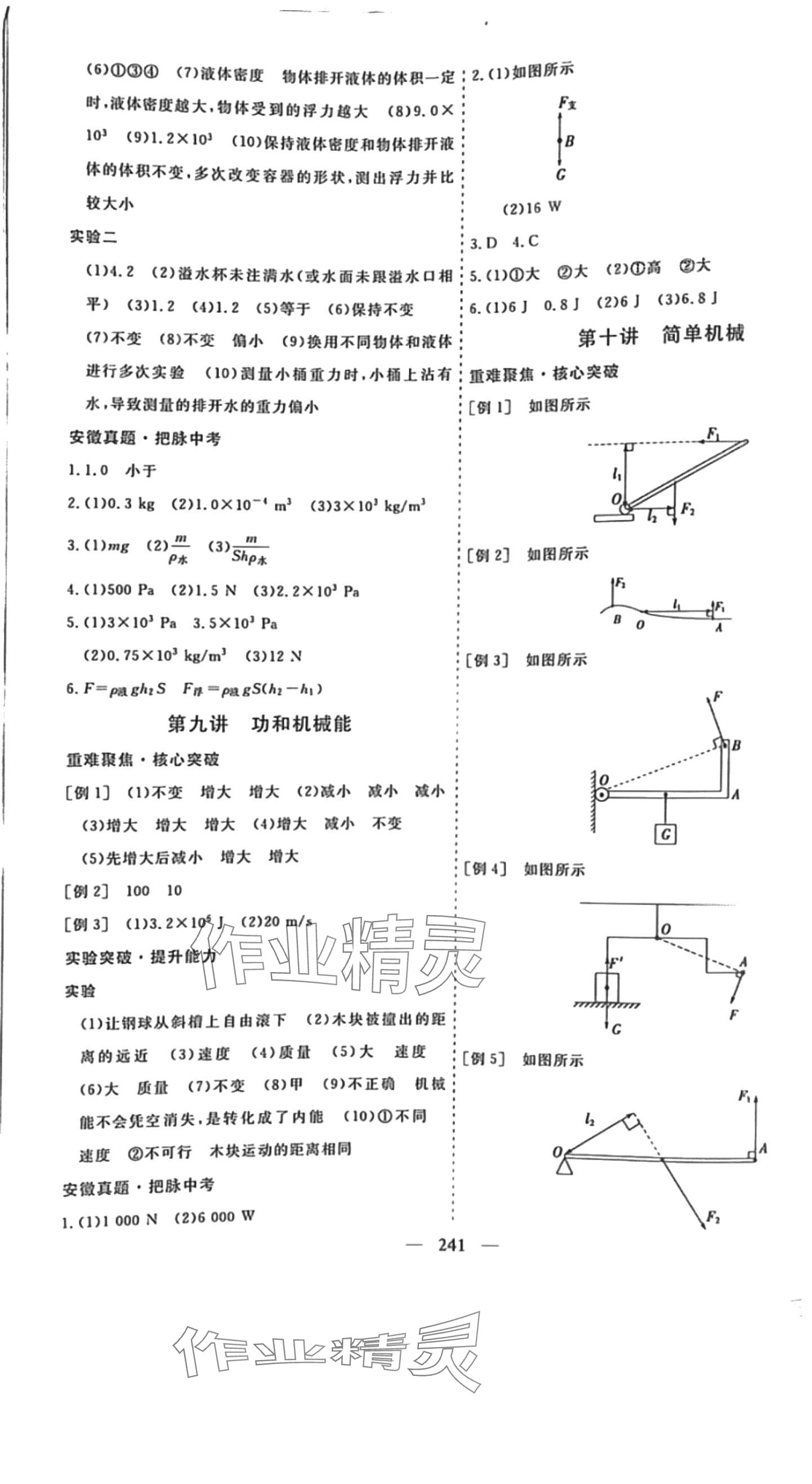 2024年畢業(yè)班綜合訓(xùn)練物理中考安徽專版 第5頁