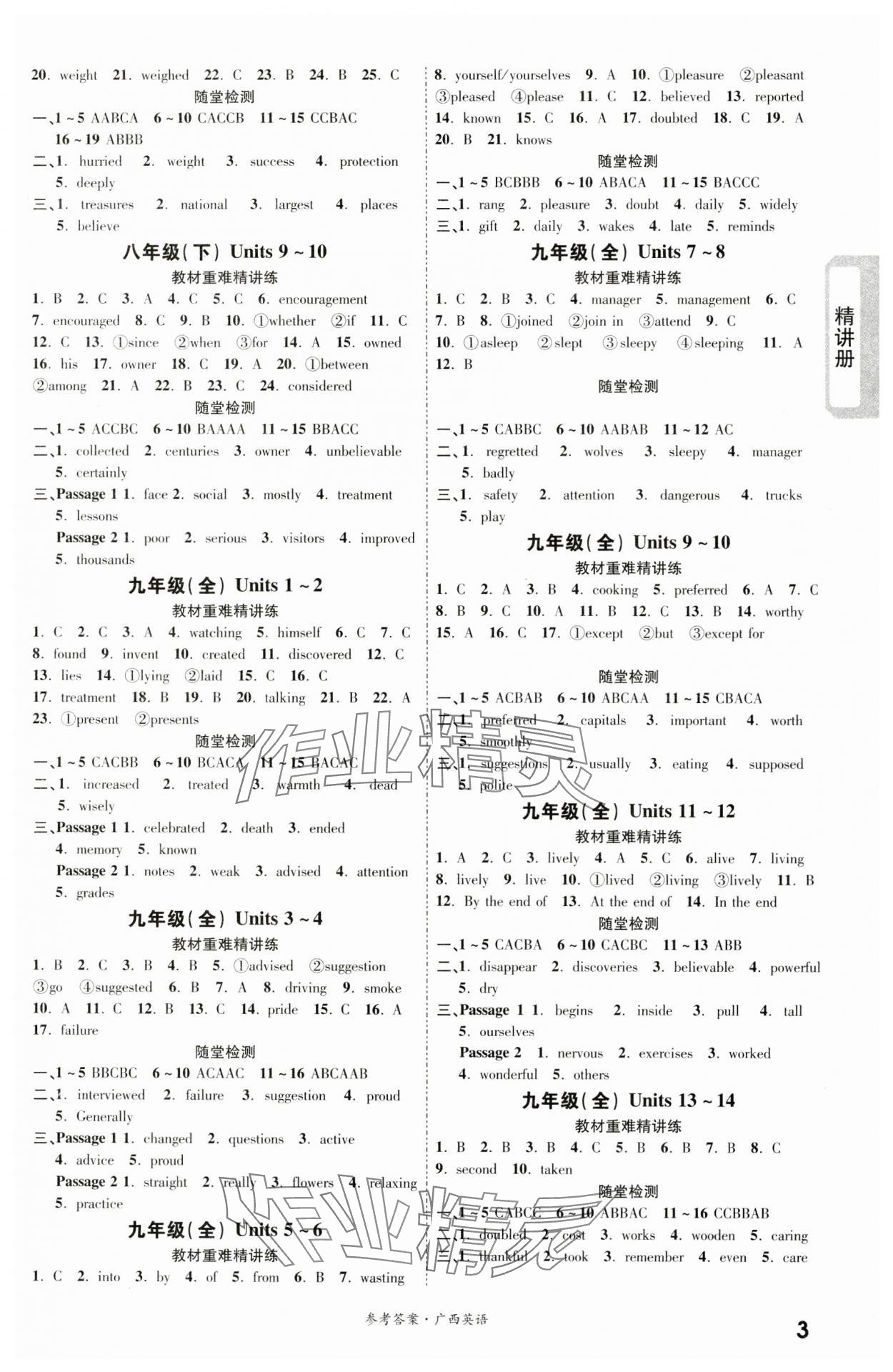 2024年一戰(zhàn)成名考前新方案英語廣西專用 第3頁